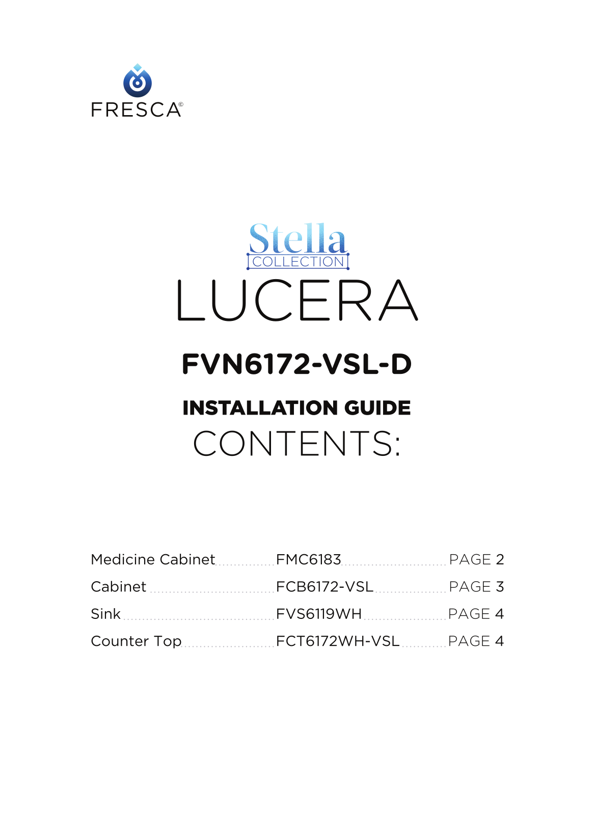 Fresca FBH10842 Installation & Assembly - ManualMachine.com