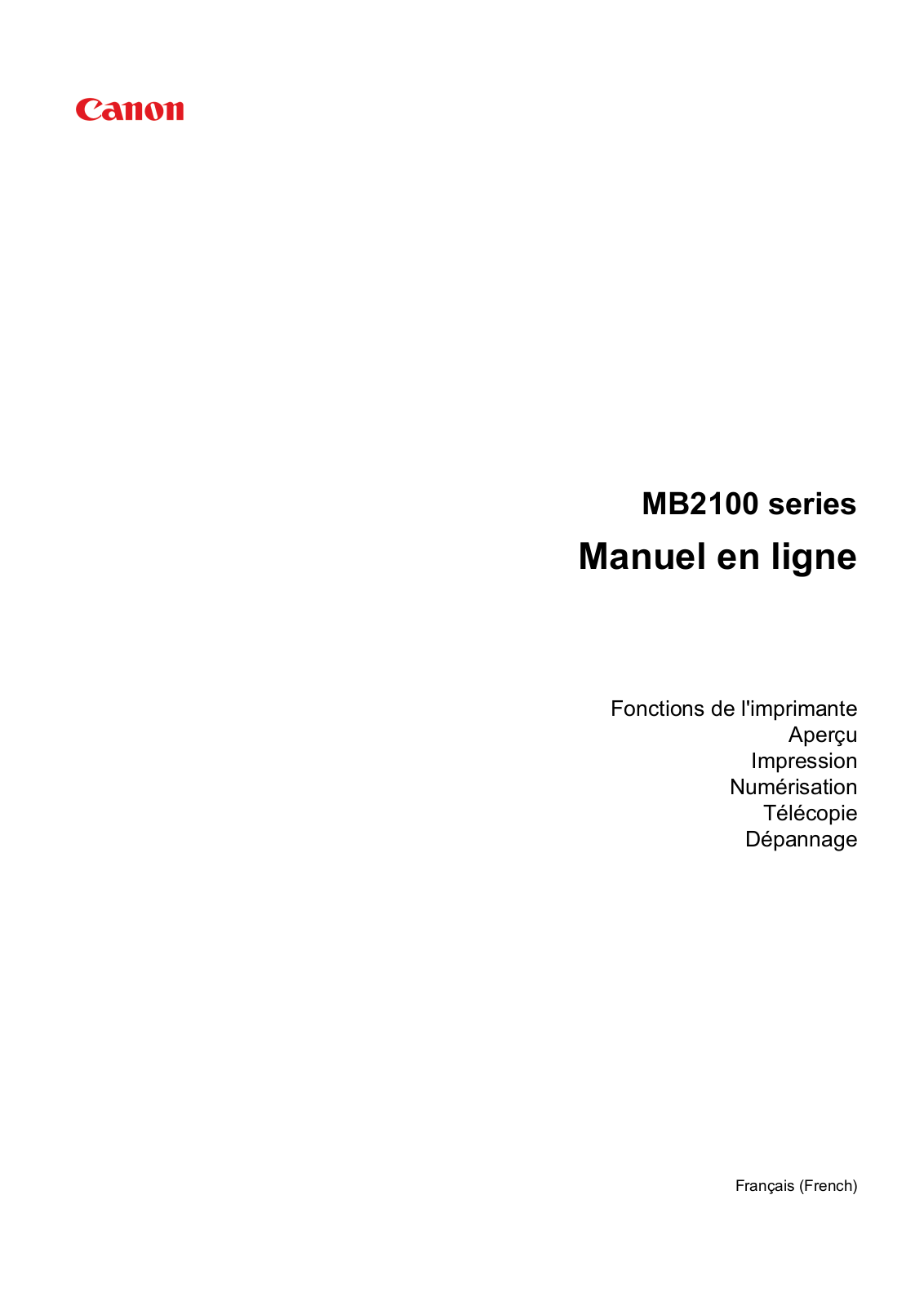 Canon MAXIFY MB2150 User Manual