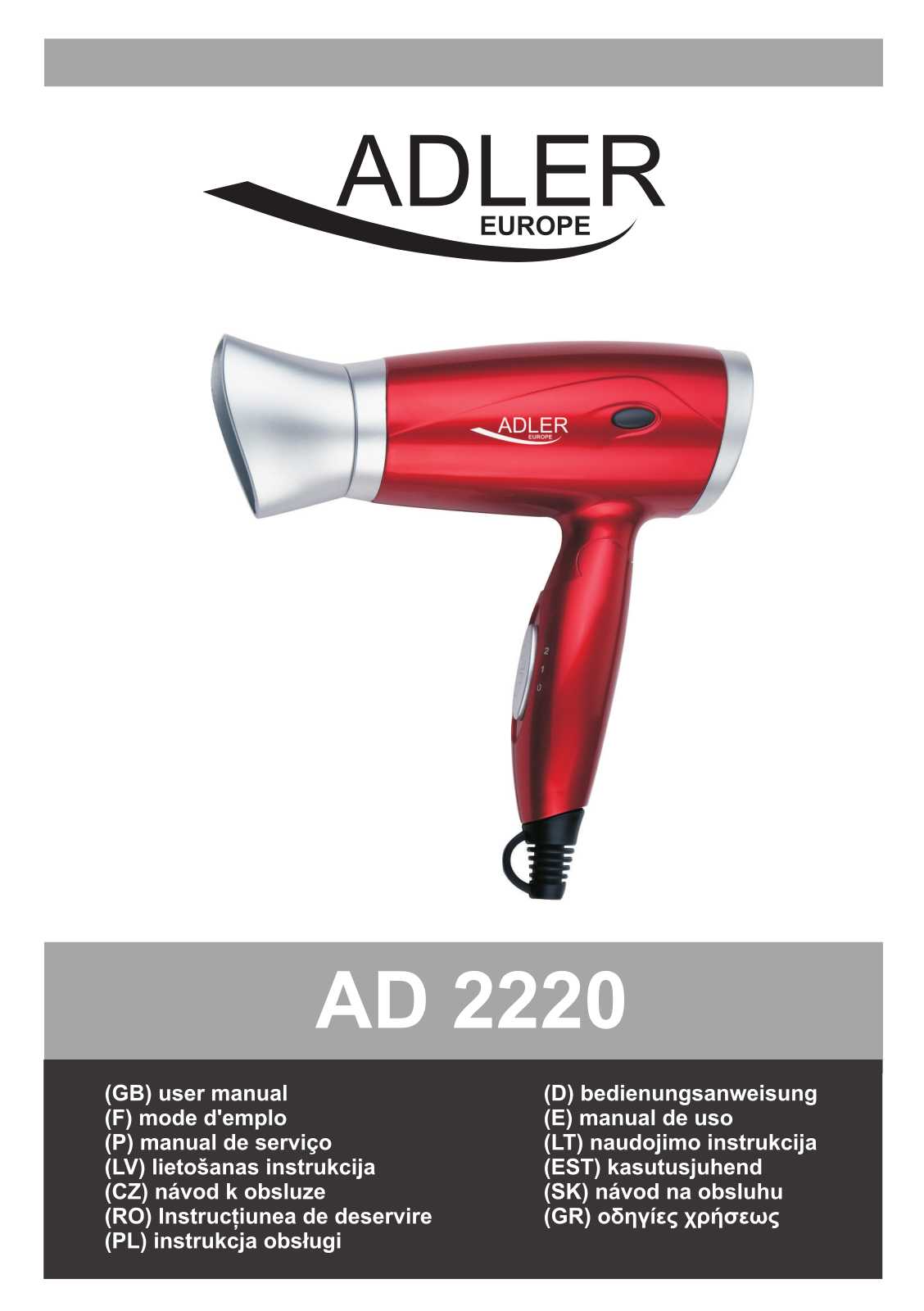 Adler AD 2220 User Manual