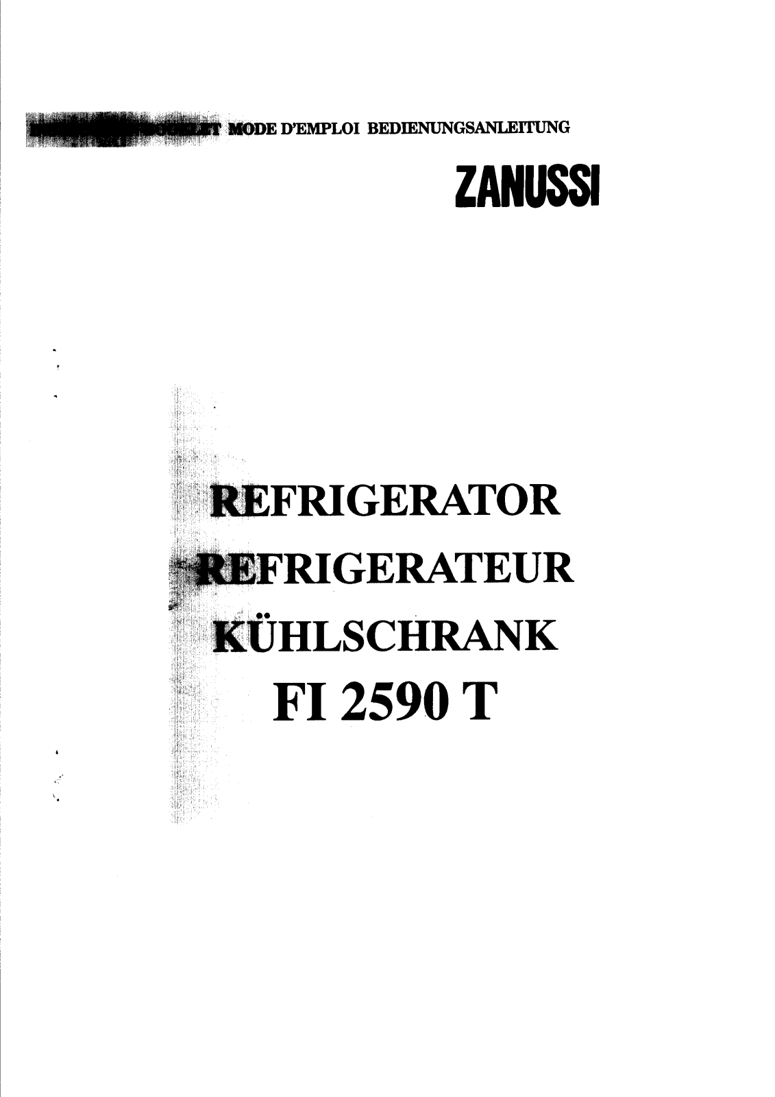 REX FI2590FA User Manual