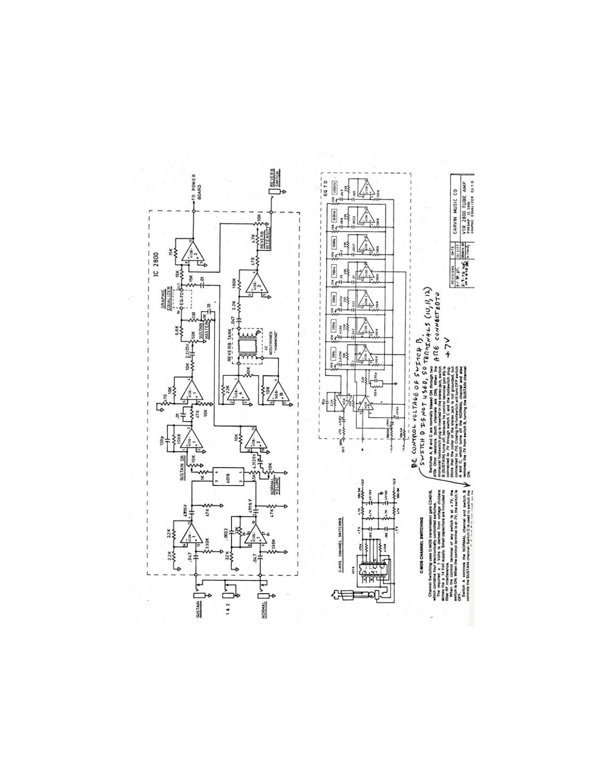 Carvin vtr 2800 schematic