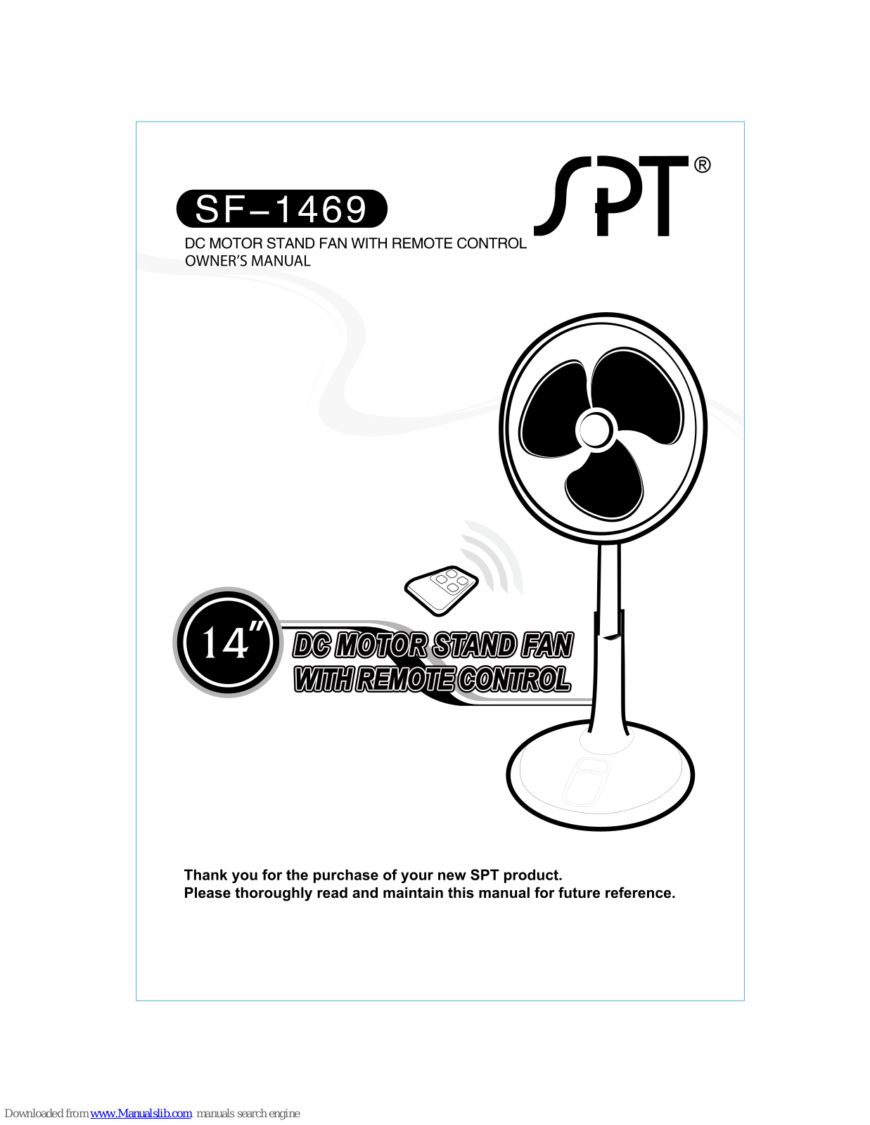 SPT SF-1469 Owner's Manual