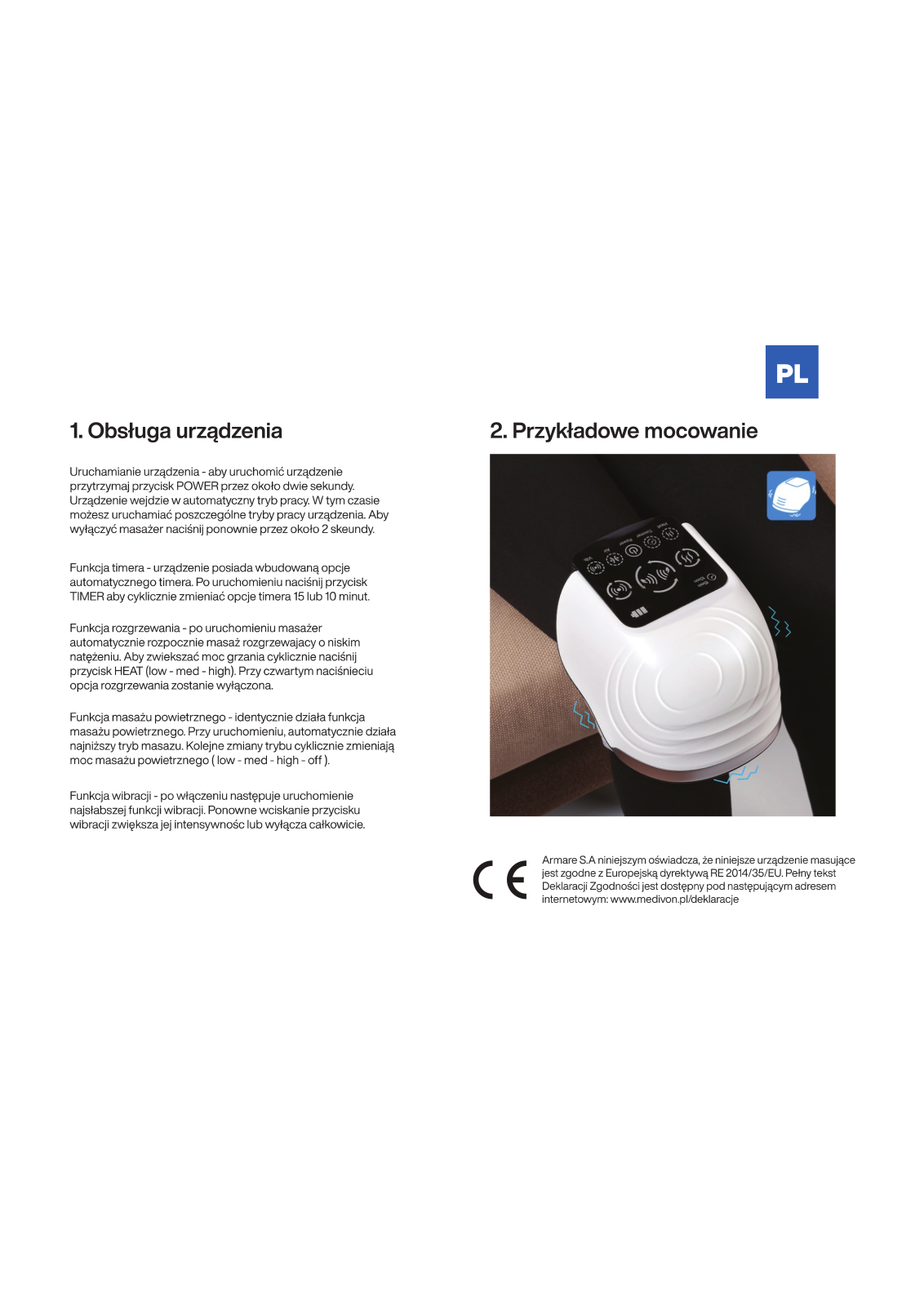 MEDIVON Knee User guide - ManualMachine.com