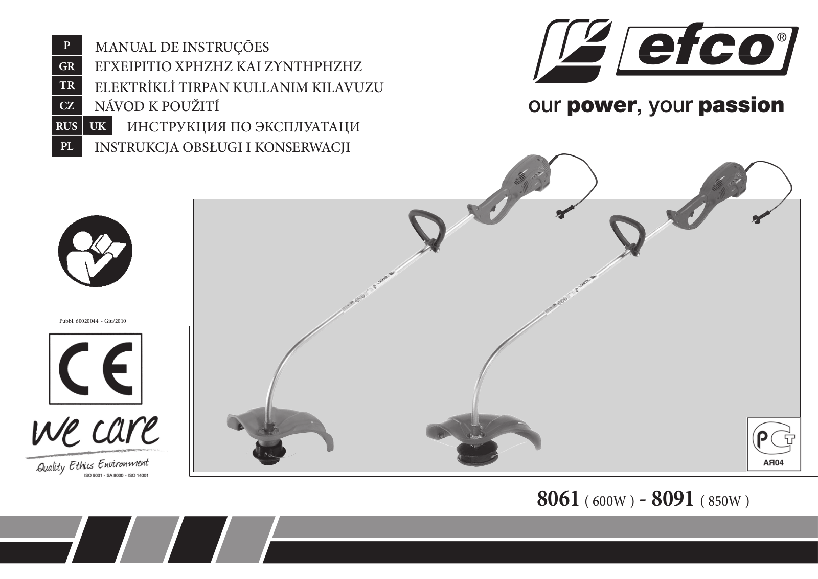 Efco 8091 User Manual