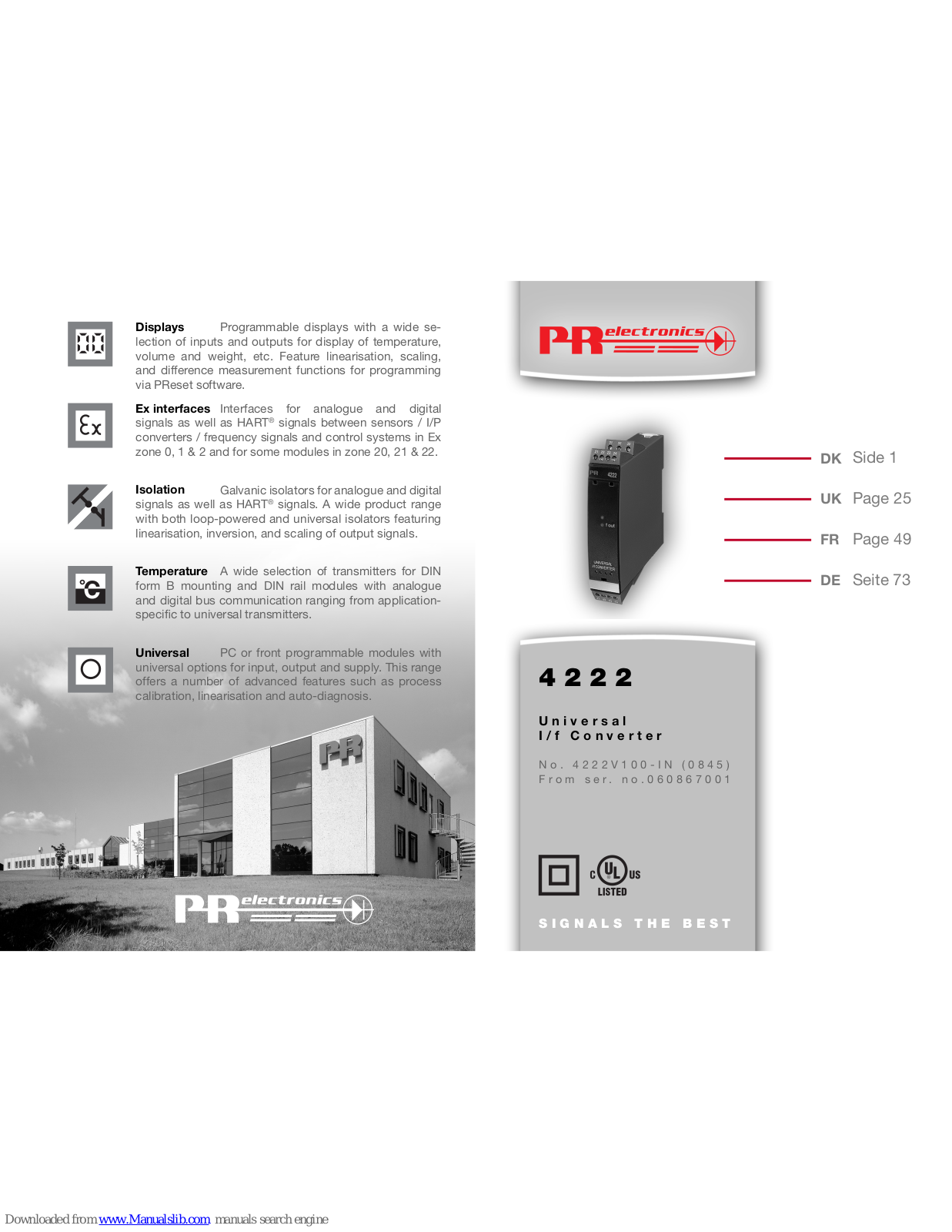 PR PREASY 4222 User Manual - ManualMachine.com