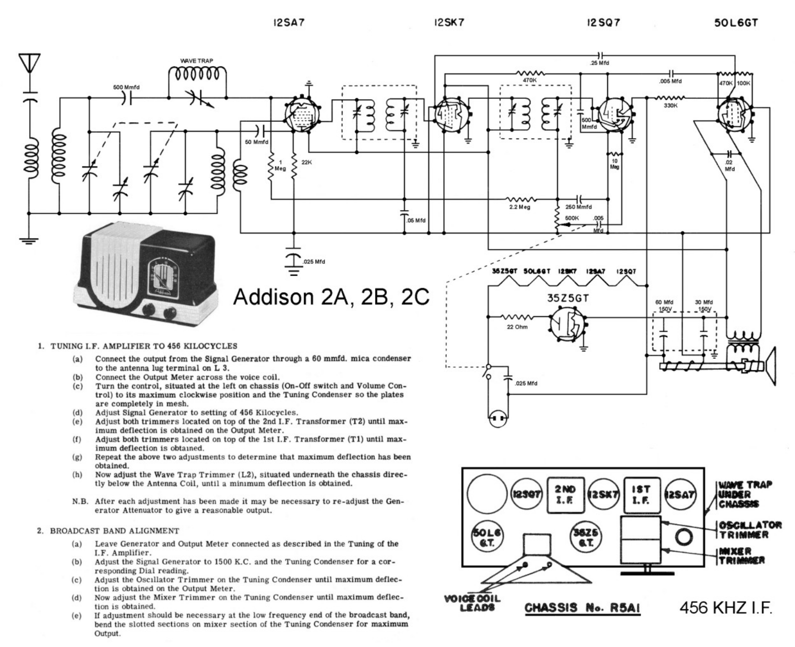 ACO Pacific 2-A, 2-B, 2-C Schematic