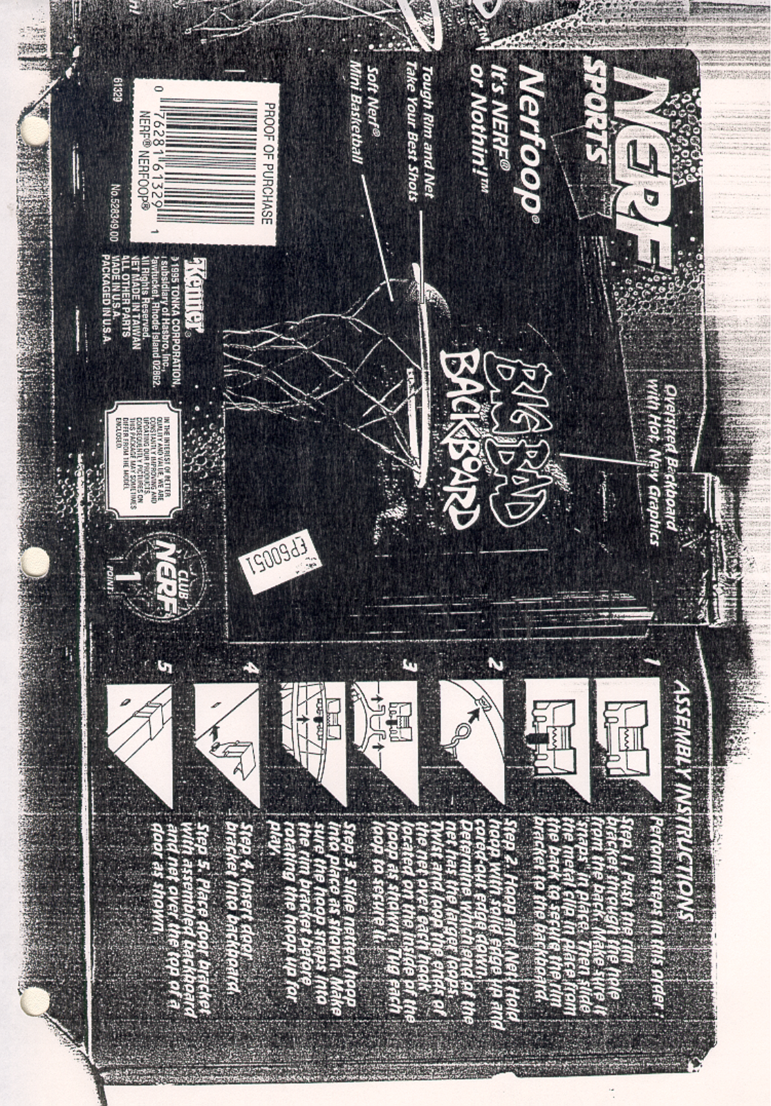 HASBRO Nerf Big Bad Backboard User Manual