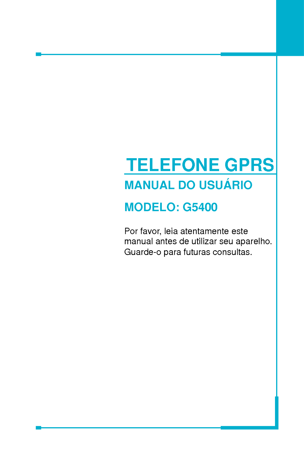 Lg G5400 User Manual