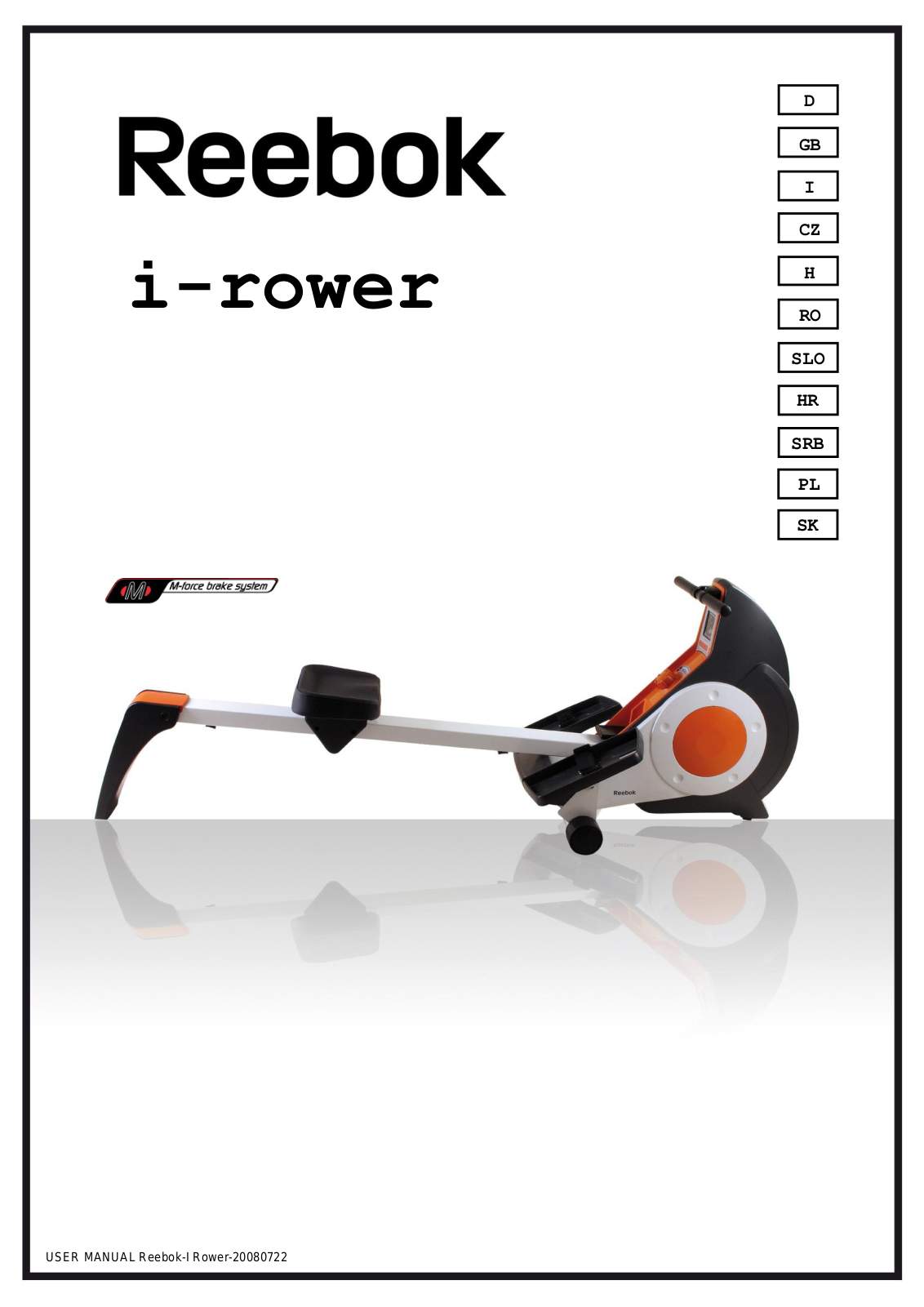 Reebok iRower 2.1 User Manual