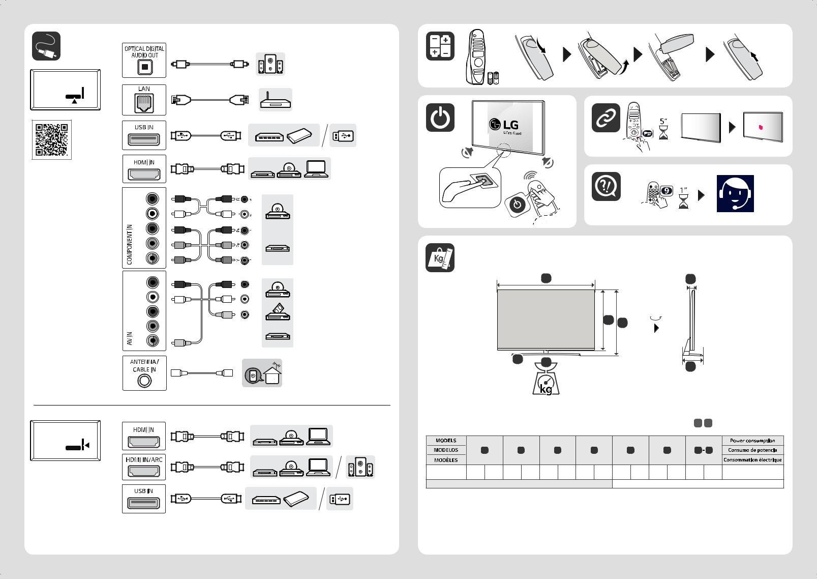 LG 50UM7600PUB QUICK SETUP GUIDE