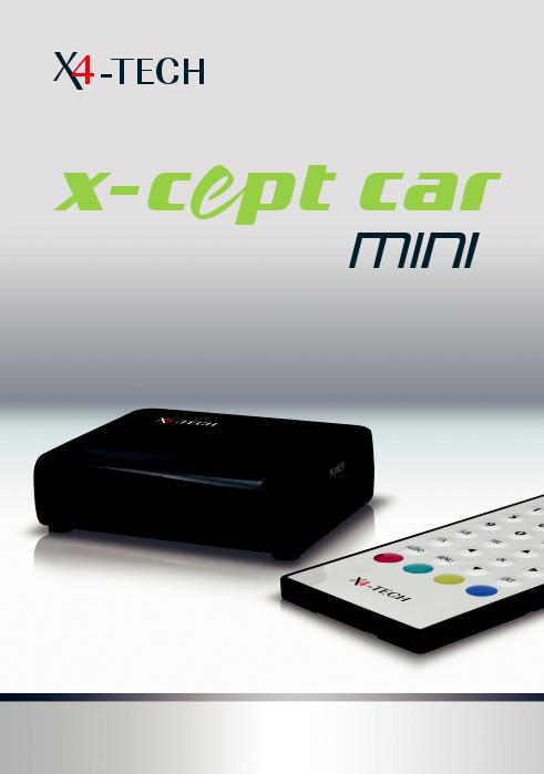X4 Tech X-Cept Car Mini Instruction manual