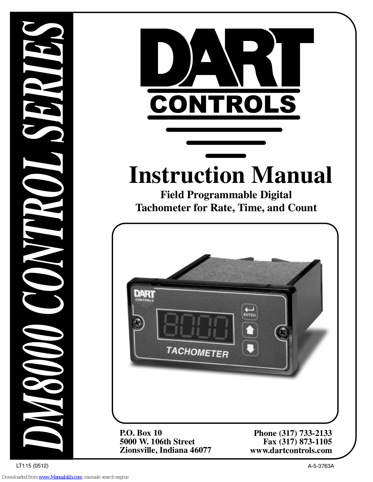 DART Controls DM8000 CONTROL SERIES Instruction Manual