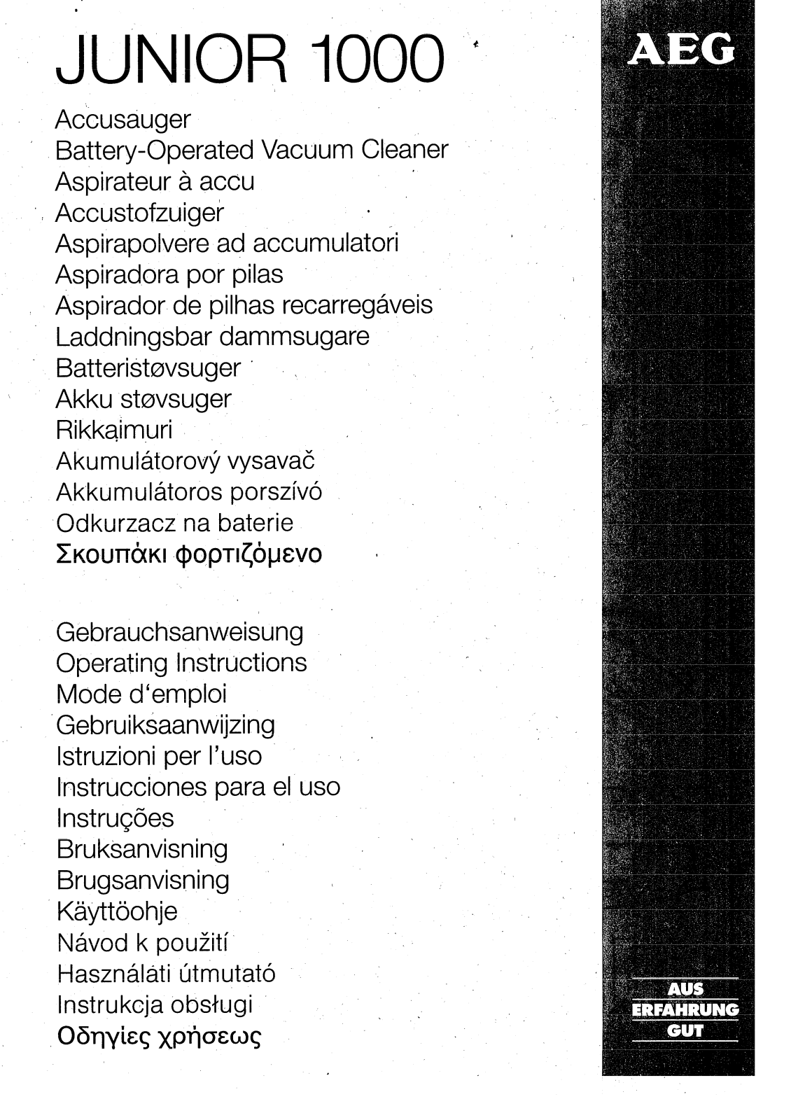 AEG AG46 User Manual