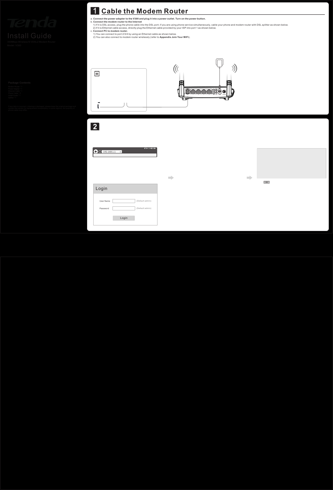 TENDA TECHNOLOGY V300 Users Manual