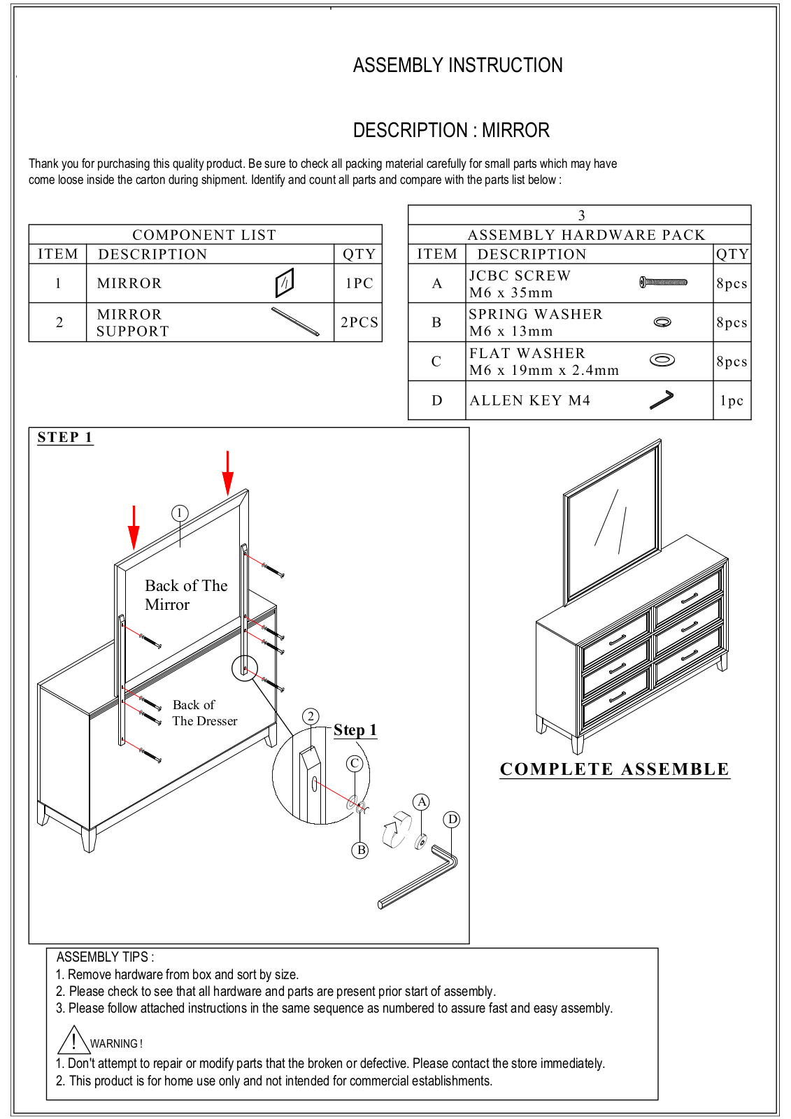 Sand & Stable W004746340 Installation & Assembly - ManualMachine.com
