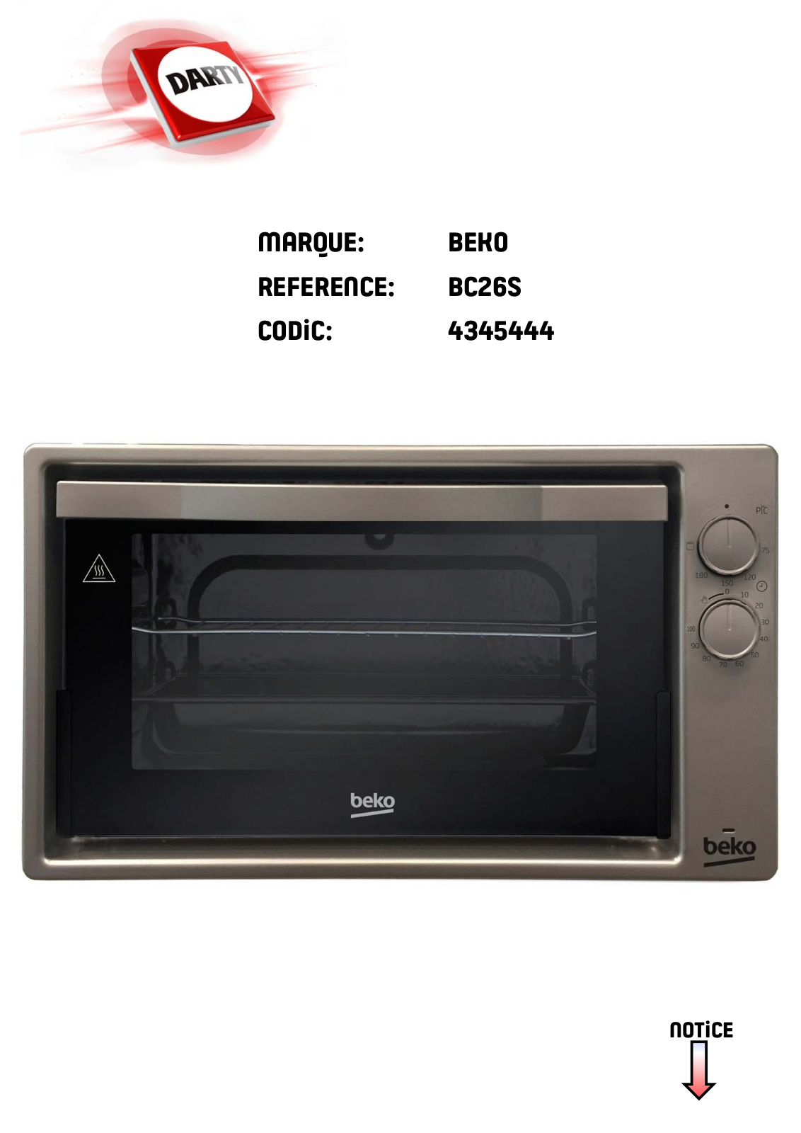 Beko BC26S User manual