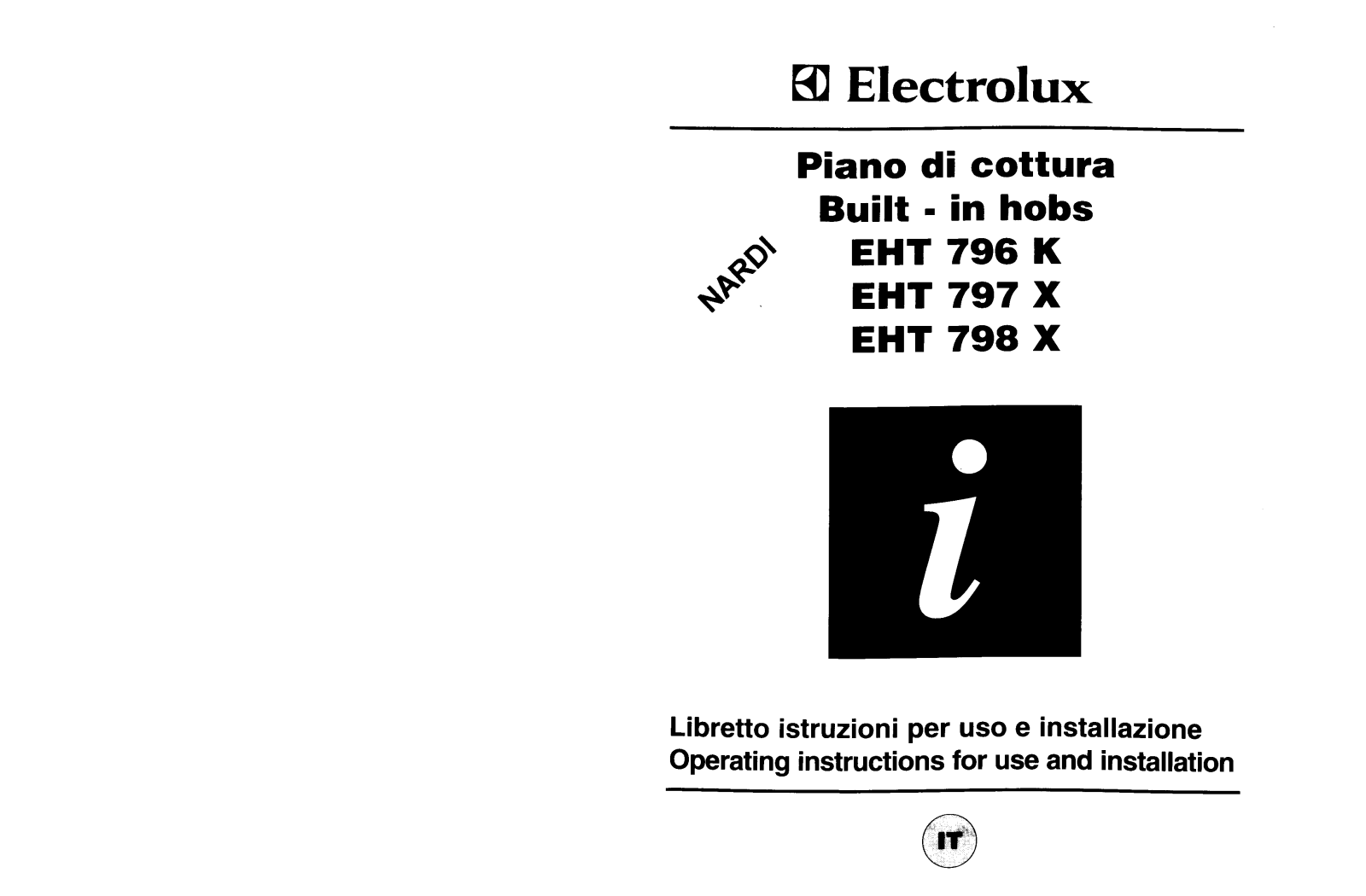 AEG EHT798X, EHT796K User Manual