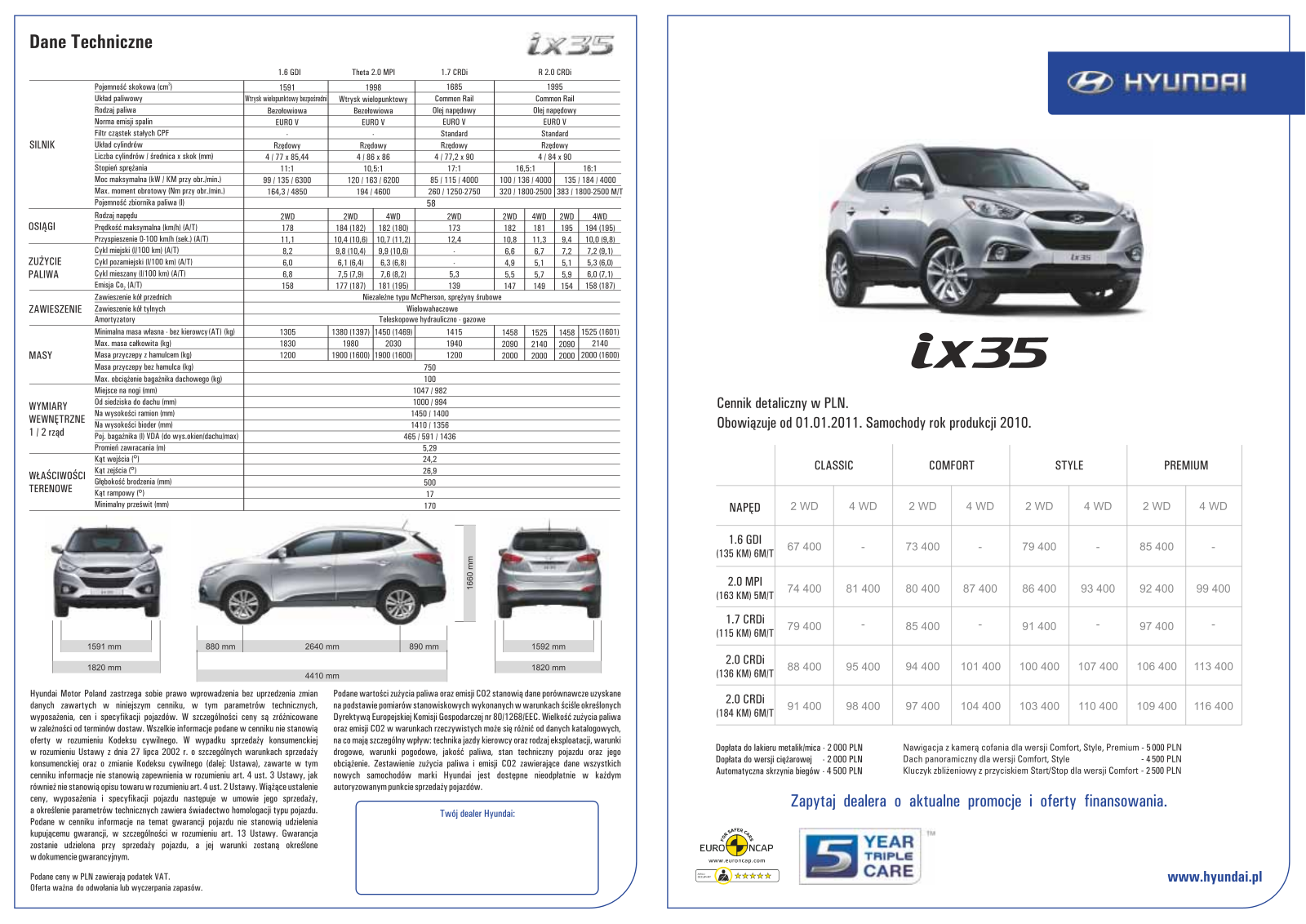 Hyundai IX35 (2010) BROCHURE