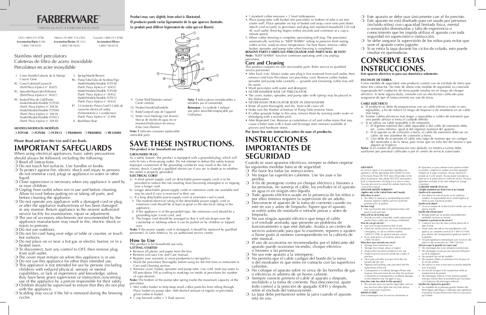 Farberware PK4000SS User Manual