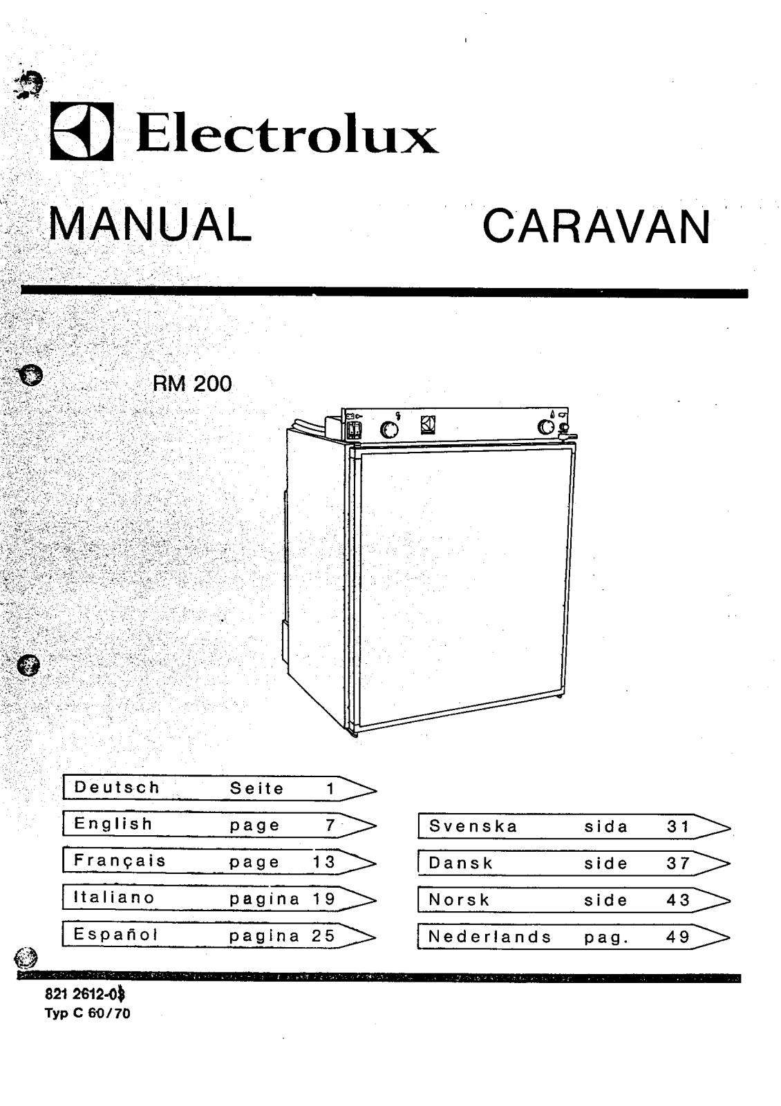 AEG RM200B User Manual