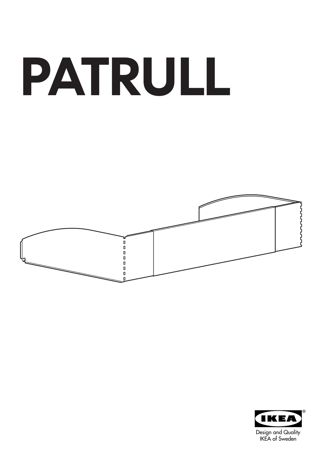 IKEA PATRULL COOKTOP GUARD 23-37 Assembly Instruction