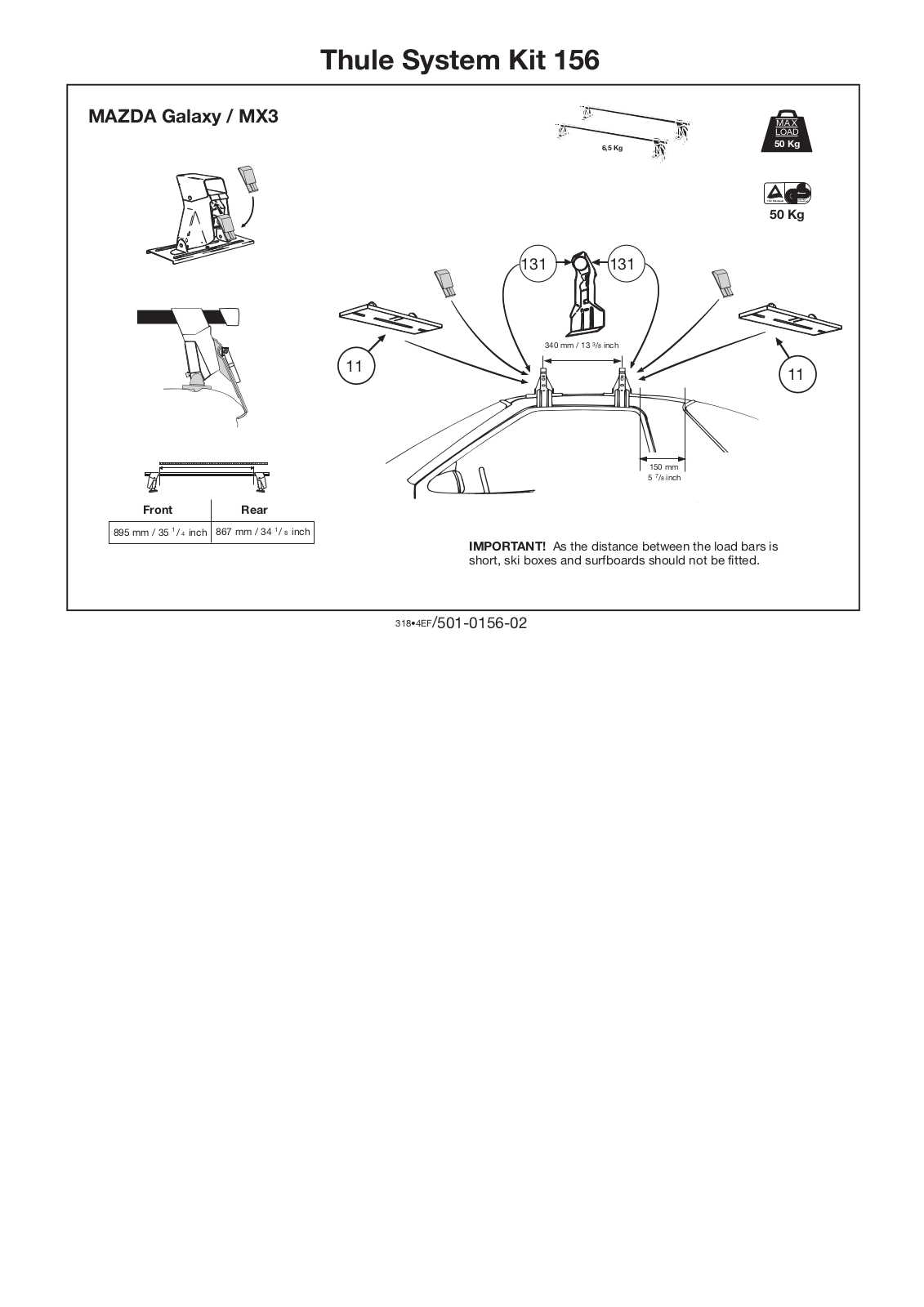 Thule 156 User Manual