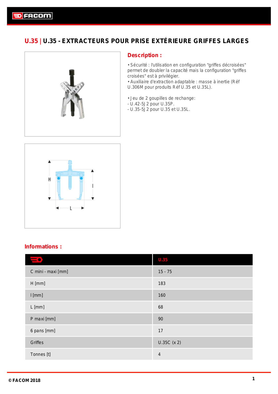 Facom U.35 Specification - ManualMachine.com