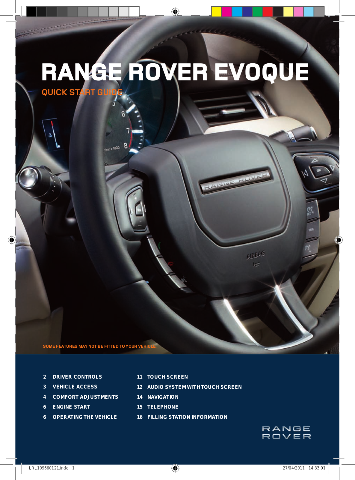 LAND ROVER Range Rover Evoque User Manual