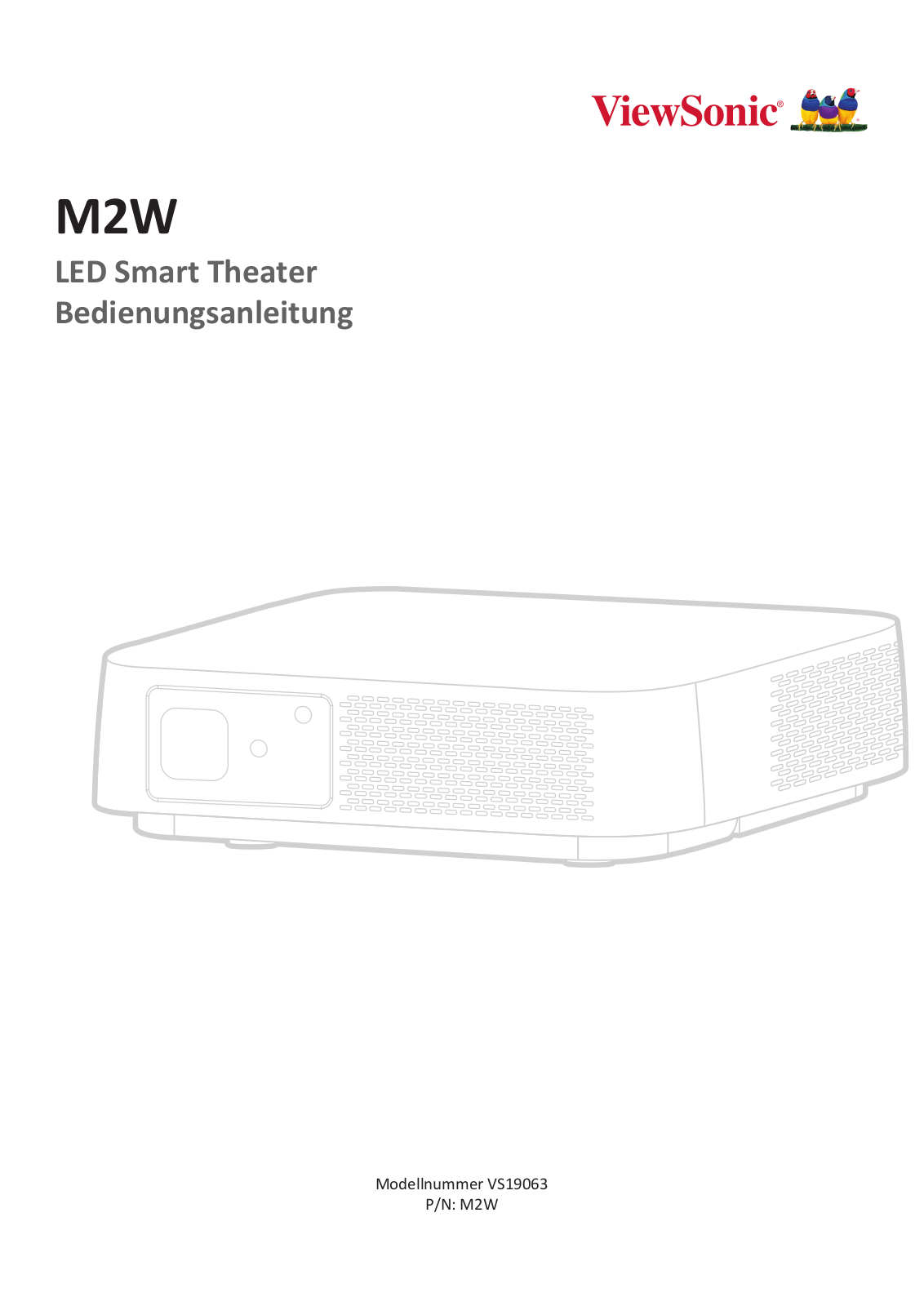 Viewsonic M2W, VS19063 User manual - ManualMachine.com
