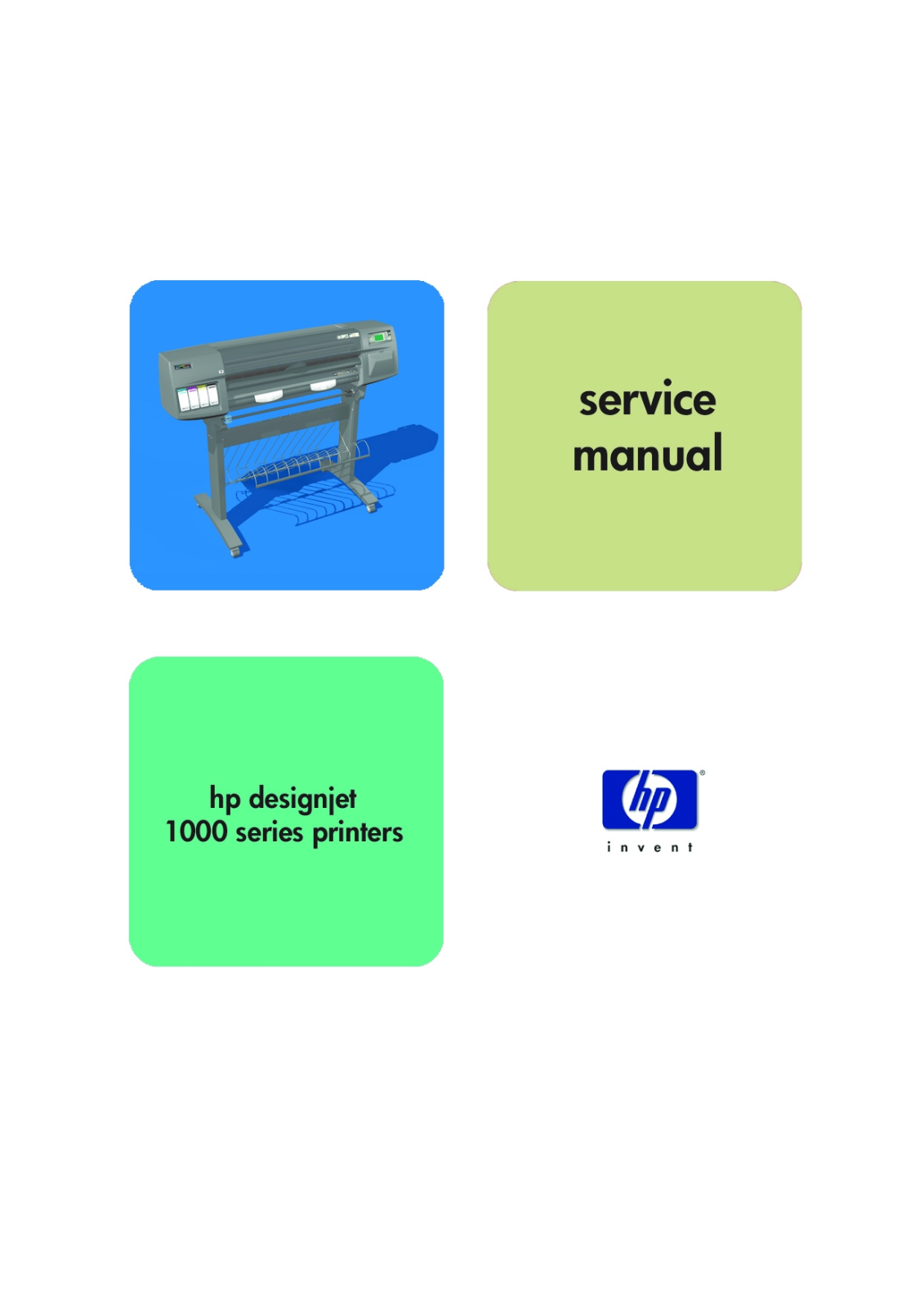 HP DesignJet 1000 Service manual