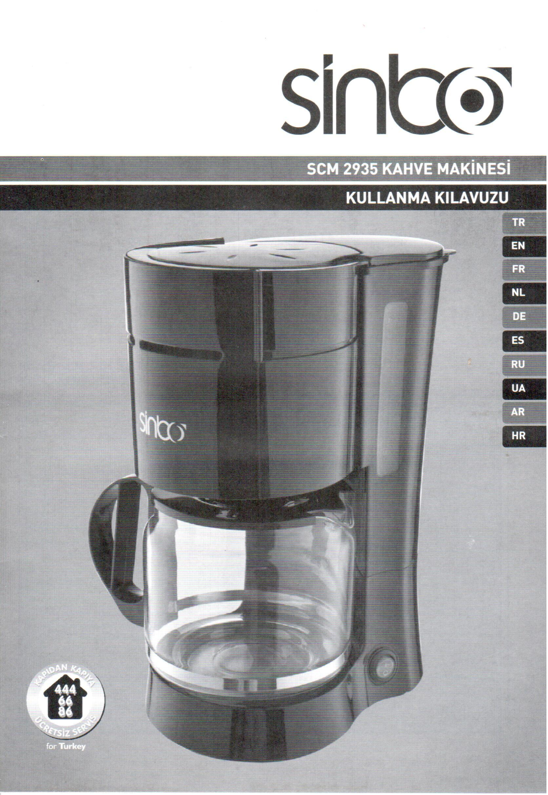 Sinbo SCM 2935 User Manual