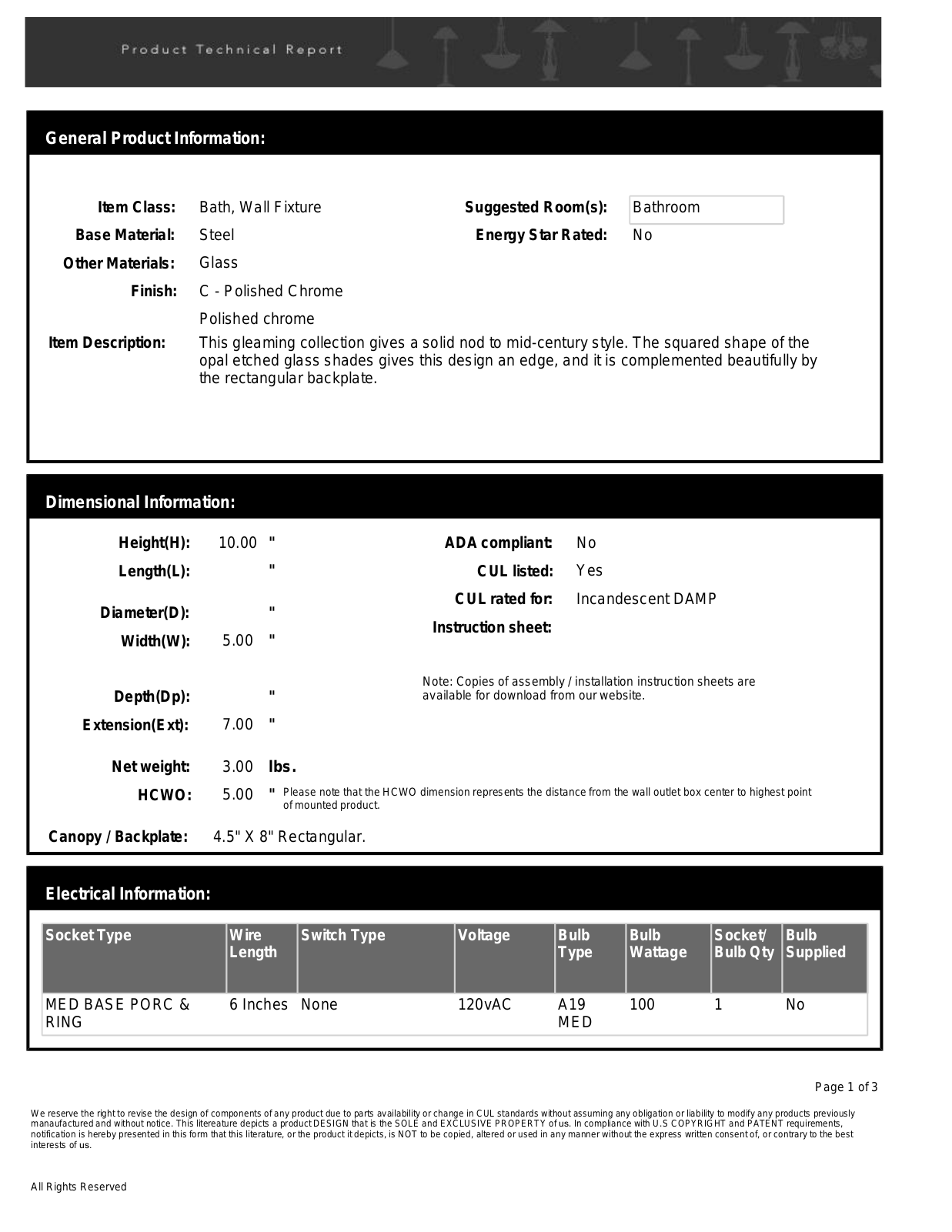 Three Posts™ W008677302 Specifications - ManualMachine.com