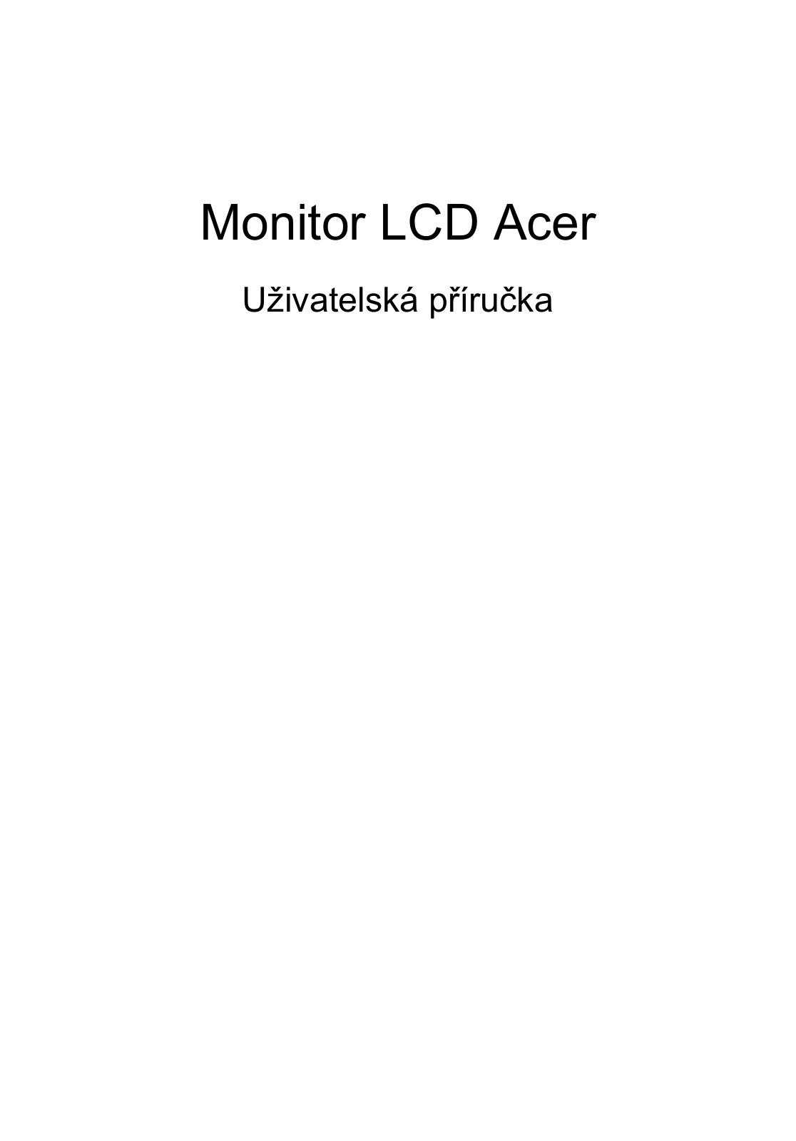 Acer V213H User Manual