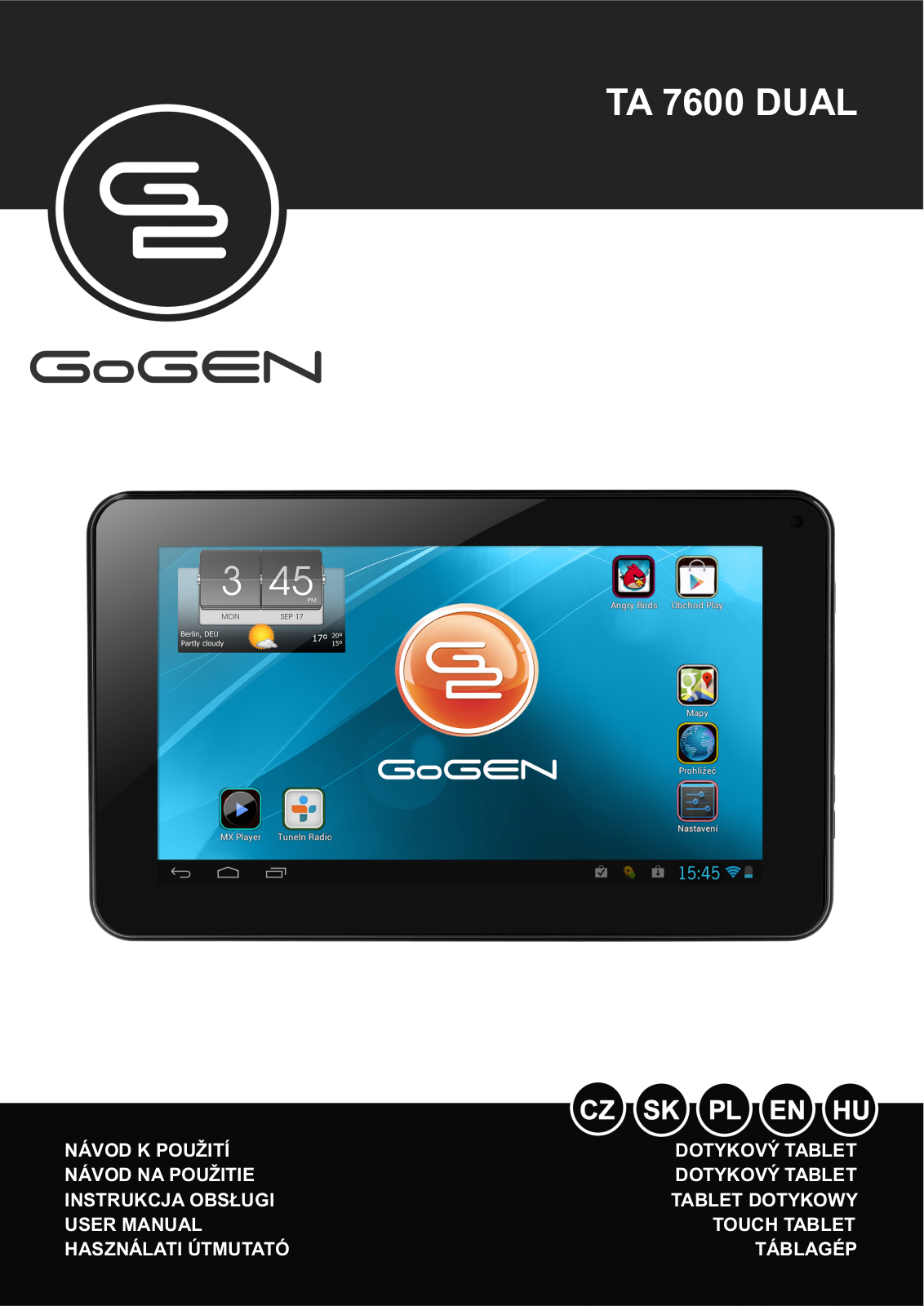 GoGEN TA 7600 DUAL User Manual