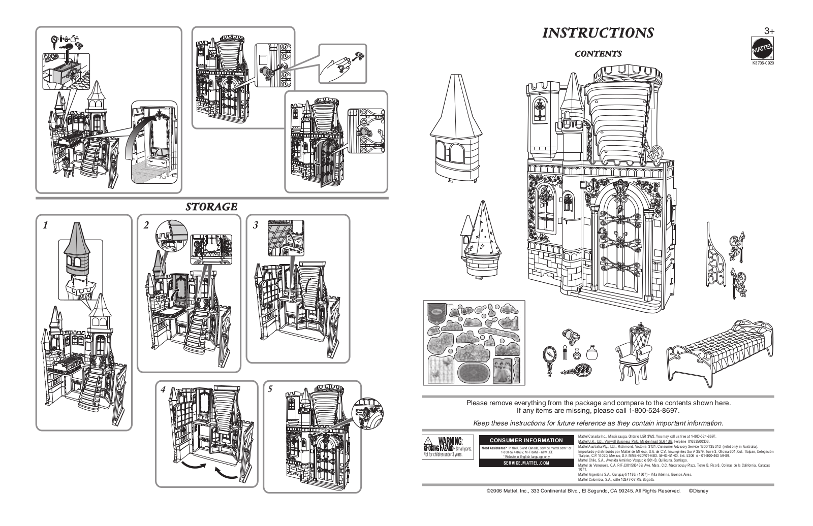 Fisher-Price K3706 Instruction Sheet