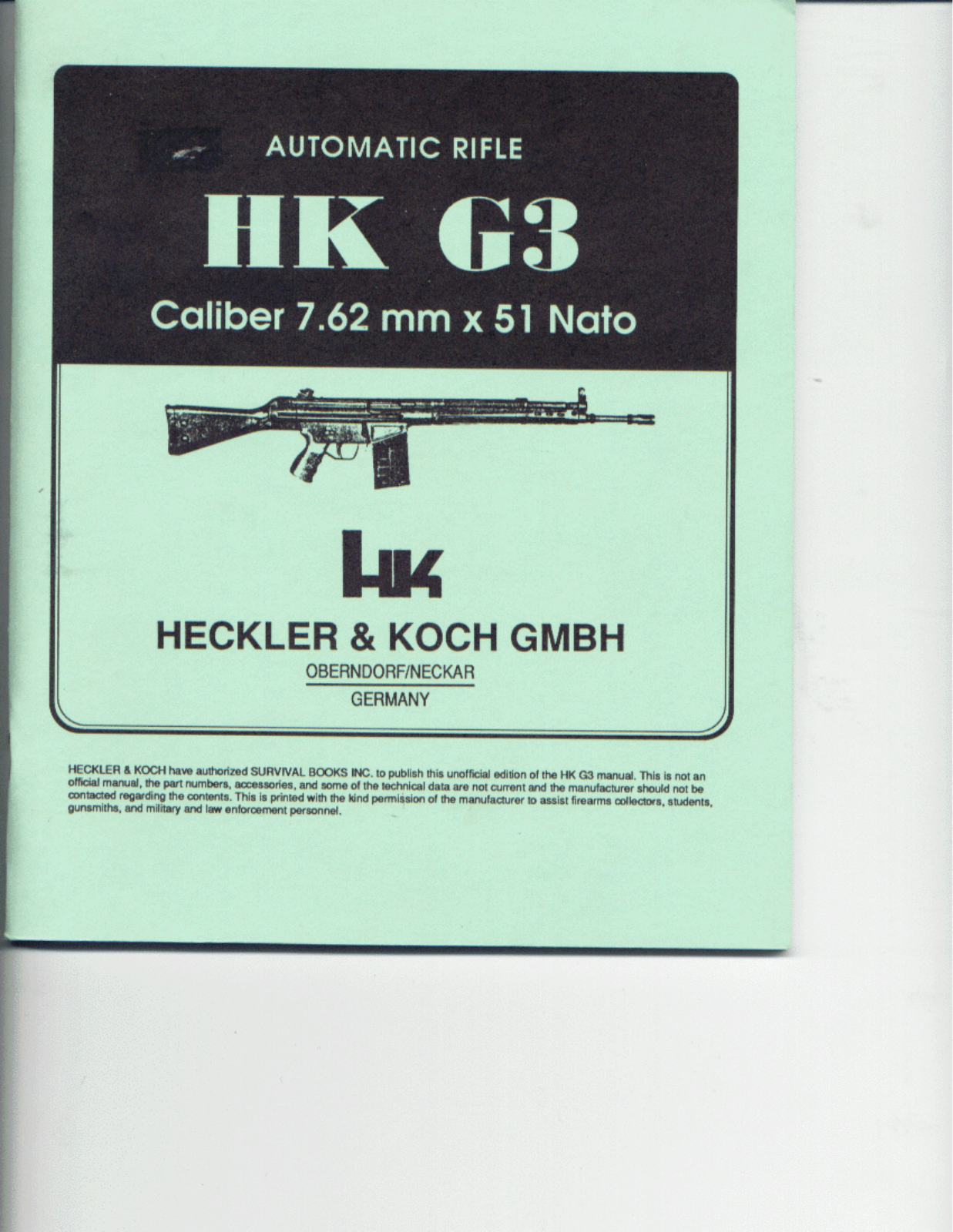 H&K HK G3 User guide - ManualMachine.com