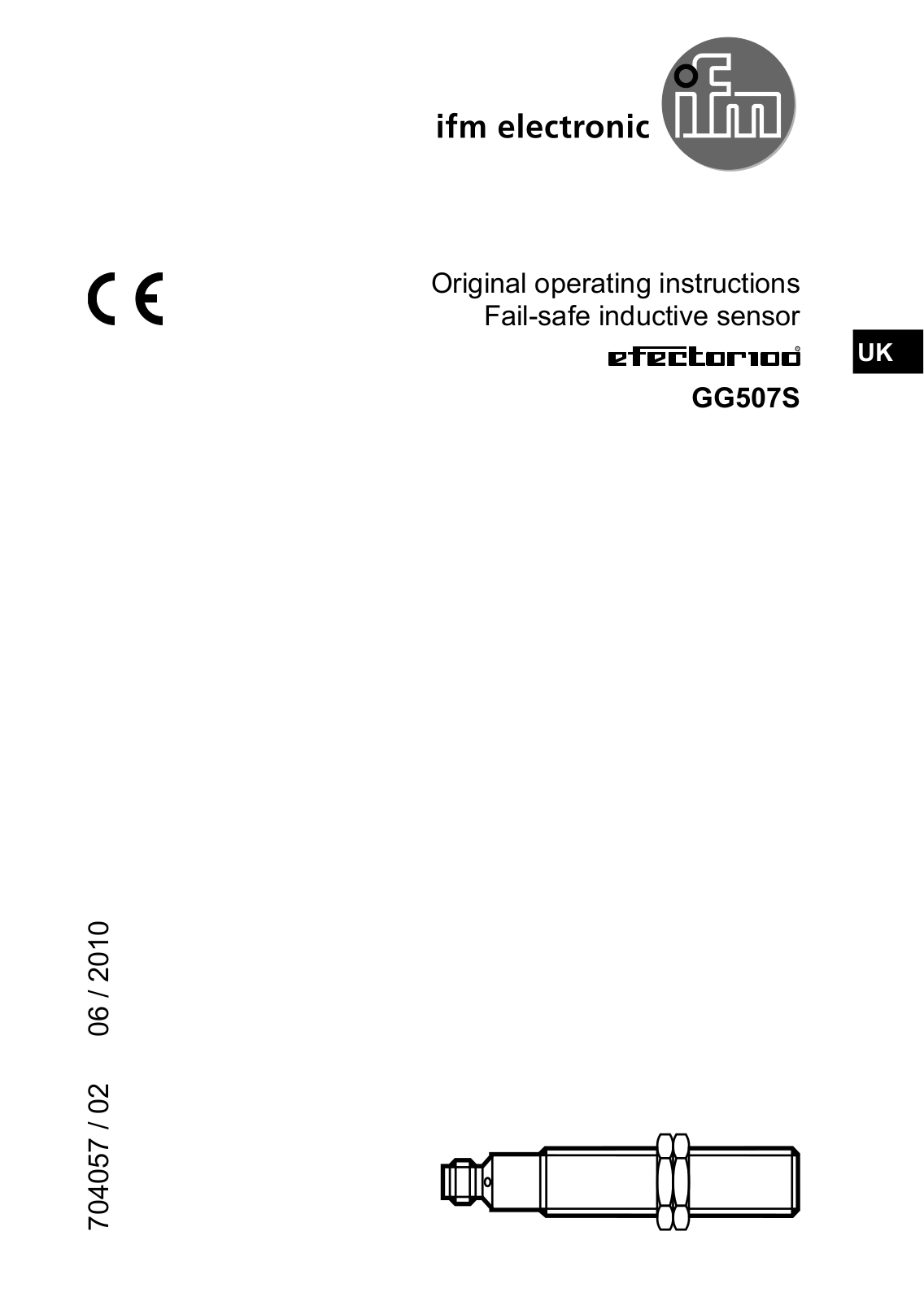 IFM Electronic GG507S, GM505S Original Operating Instructions