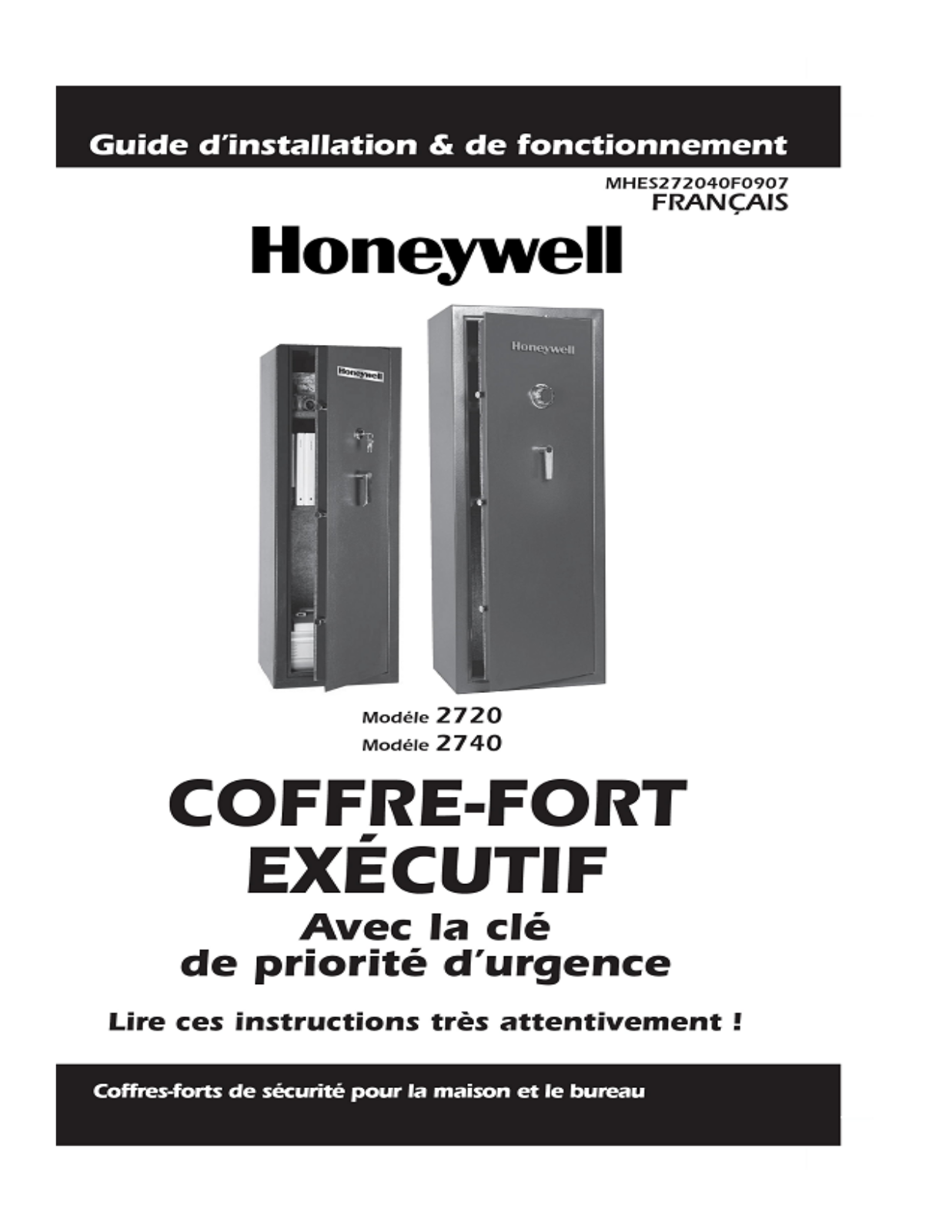 Honeywell 2740, 2720 User Manual