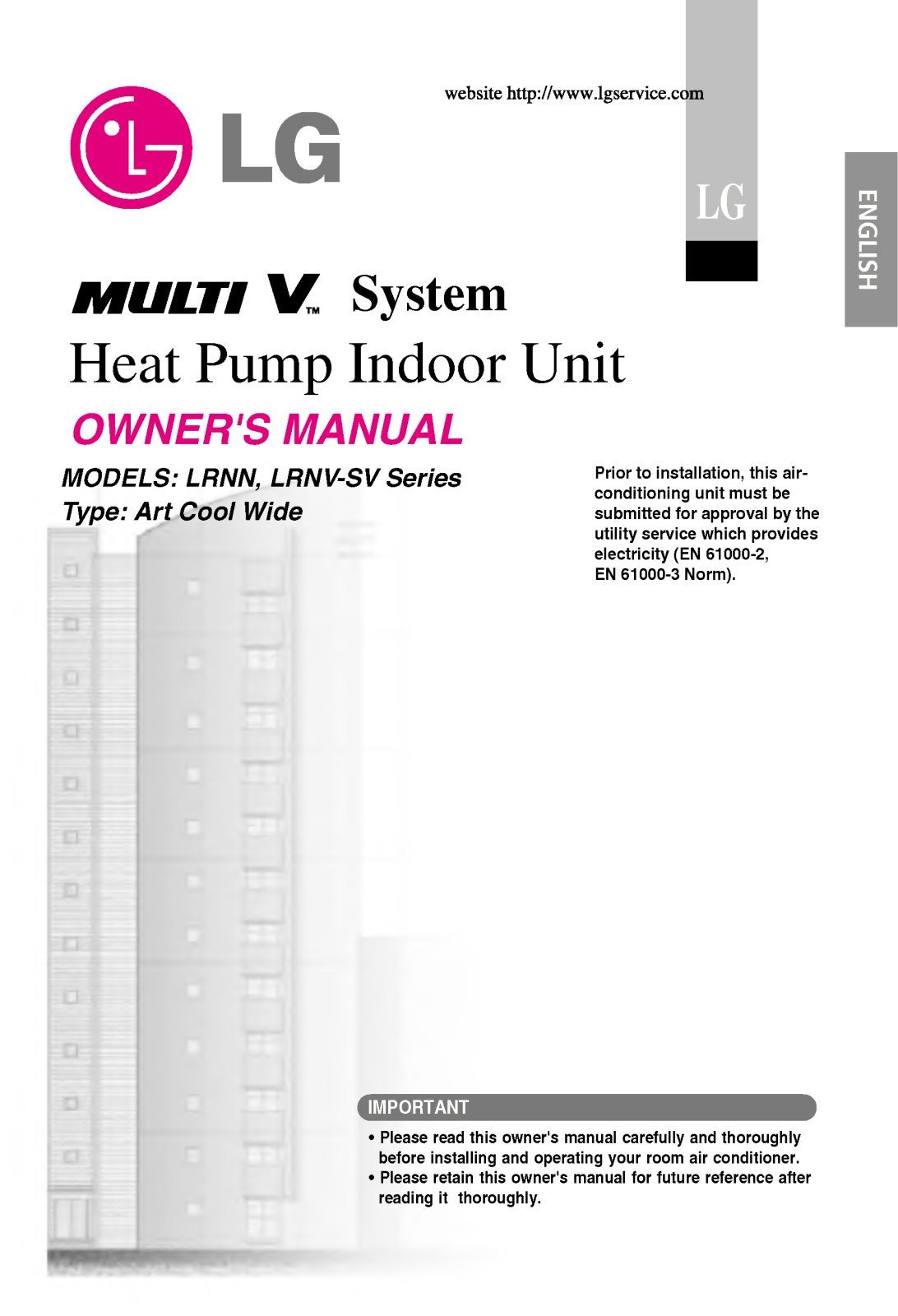 LG LRNN126SVM0 User Manual