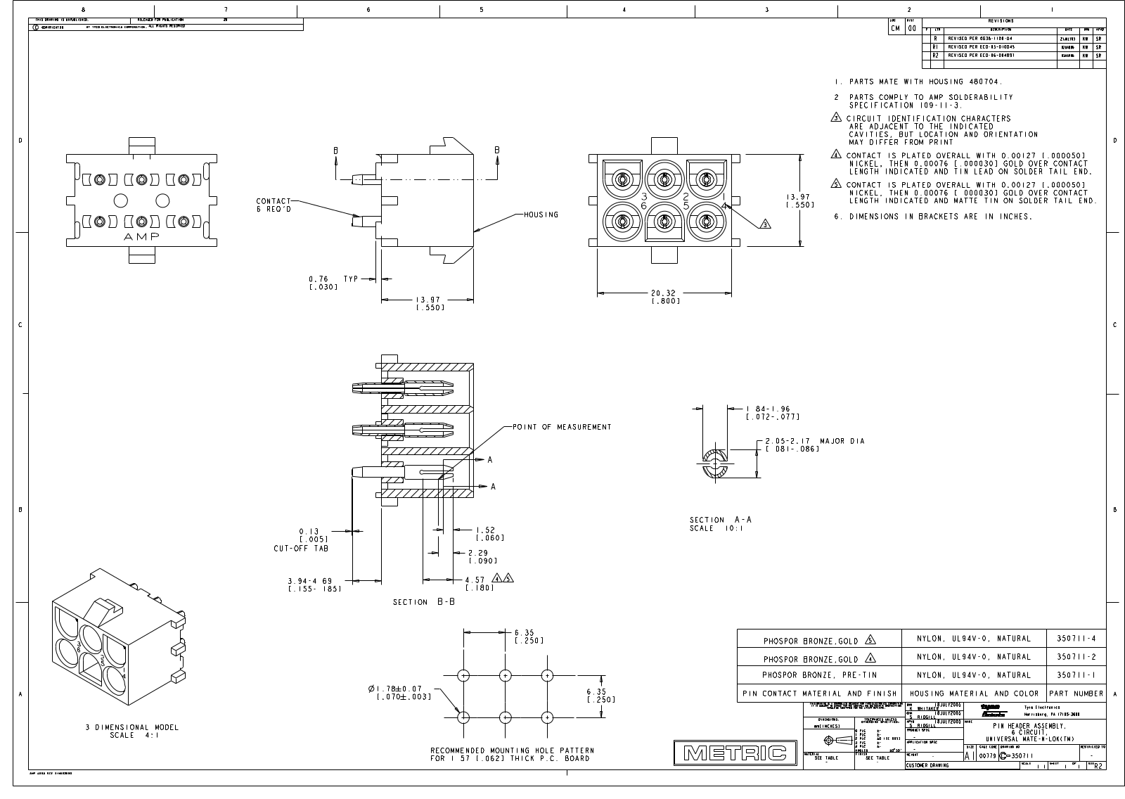 Datasheet 350711-1 Specification - ManualMachine.com