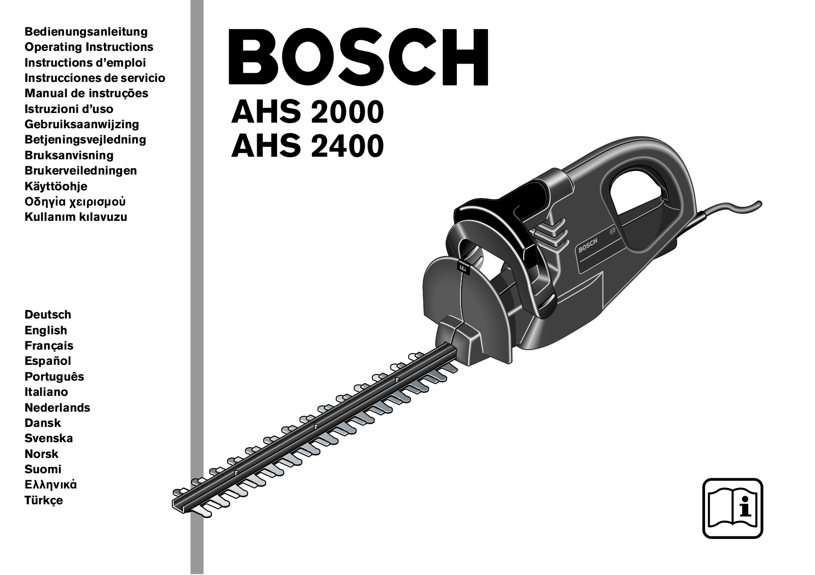 Bosch AHS 2400, AHS 2000 User Manual