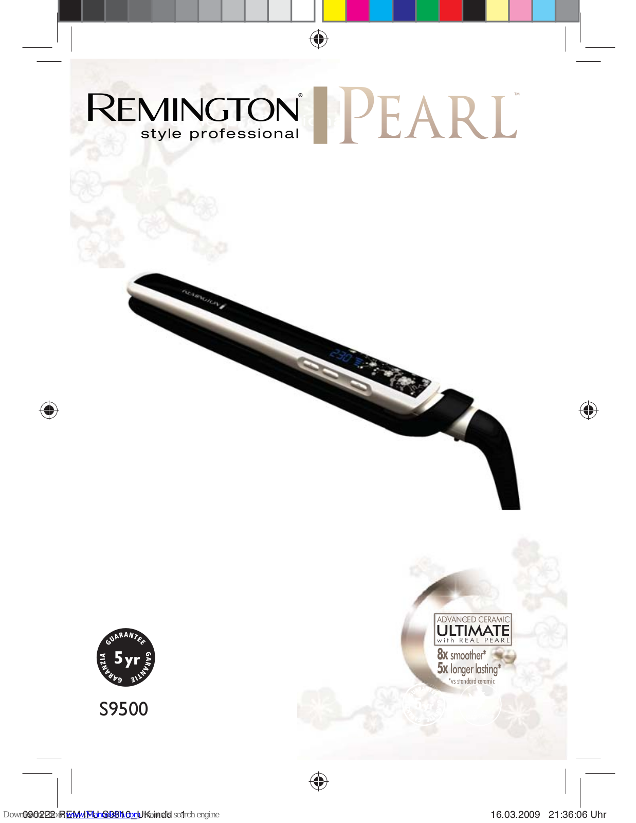 Remington PEARL s9500 Instructions Manual