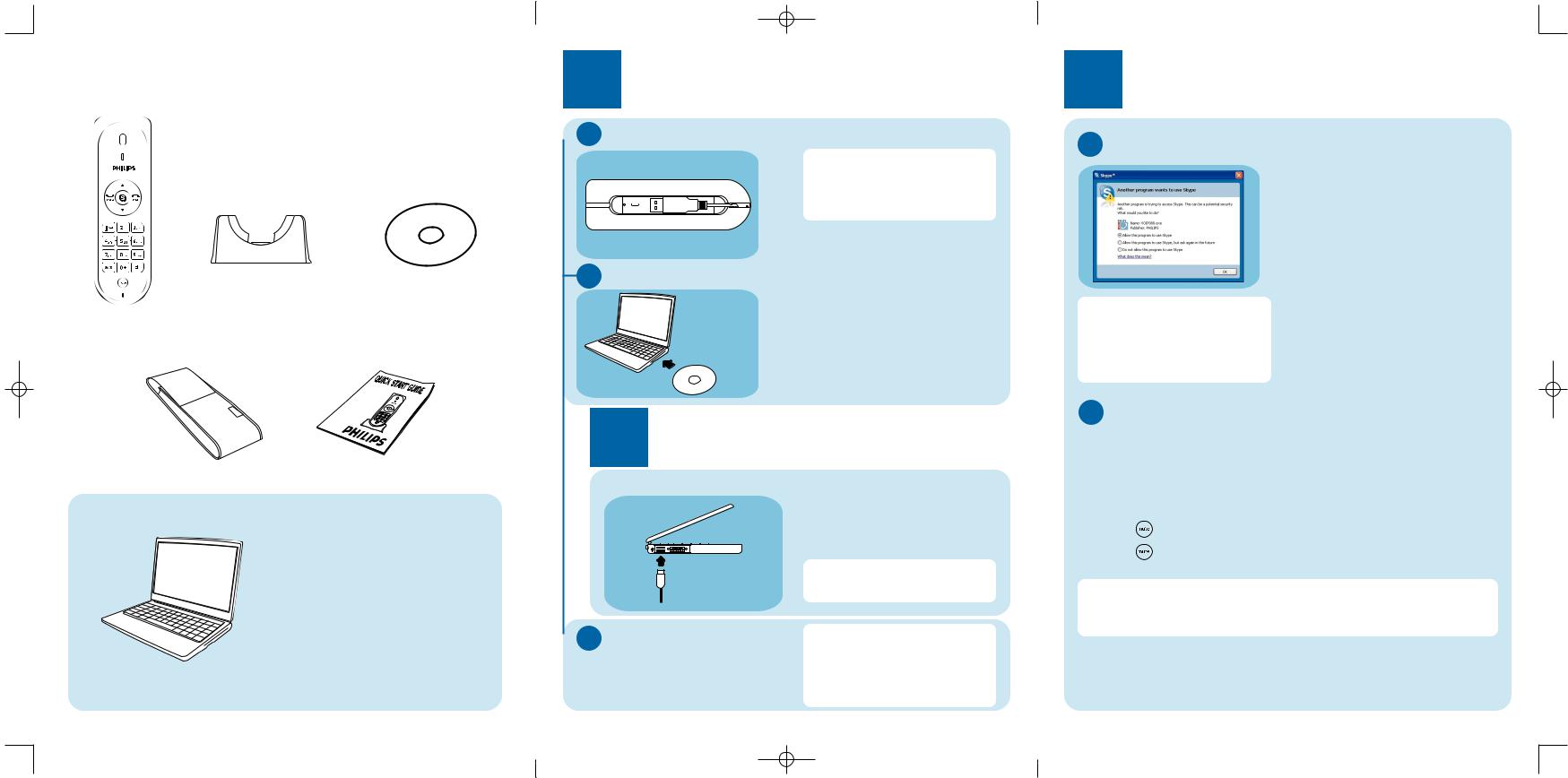 Philips VOIP0801 Quick start guide