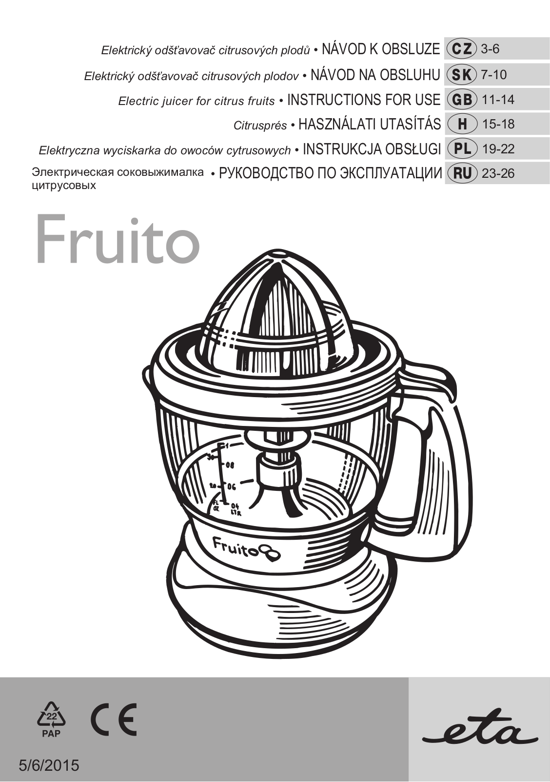 ETA 003790050 User Manual