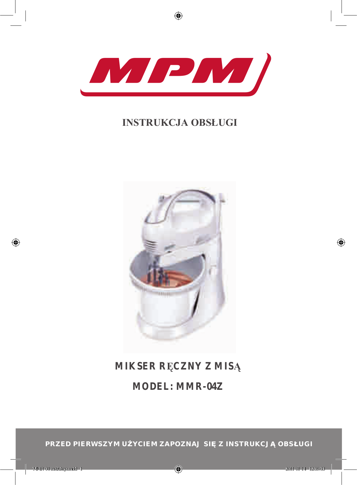 MPM MMR-04Z User Manual