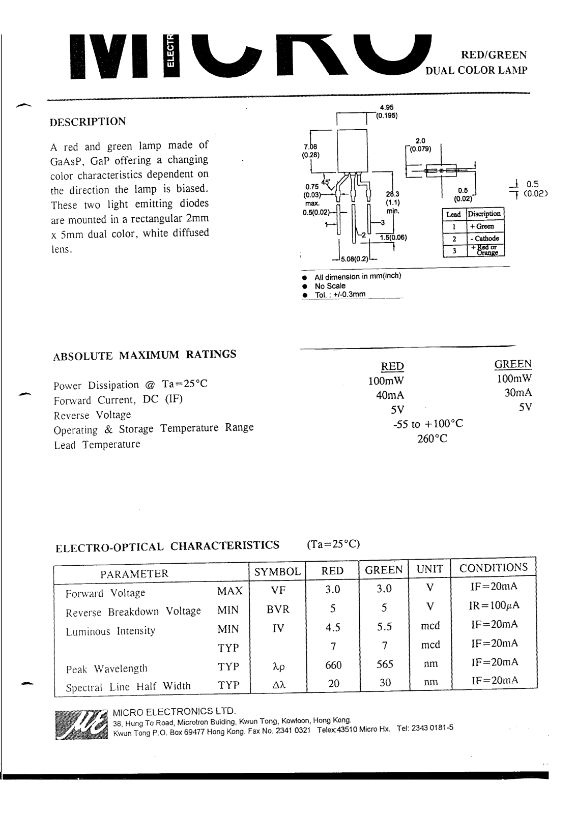 MICRO MSGB64WP Datasheet