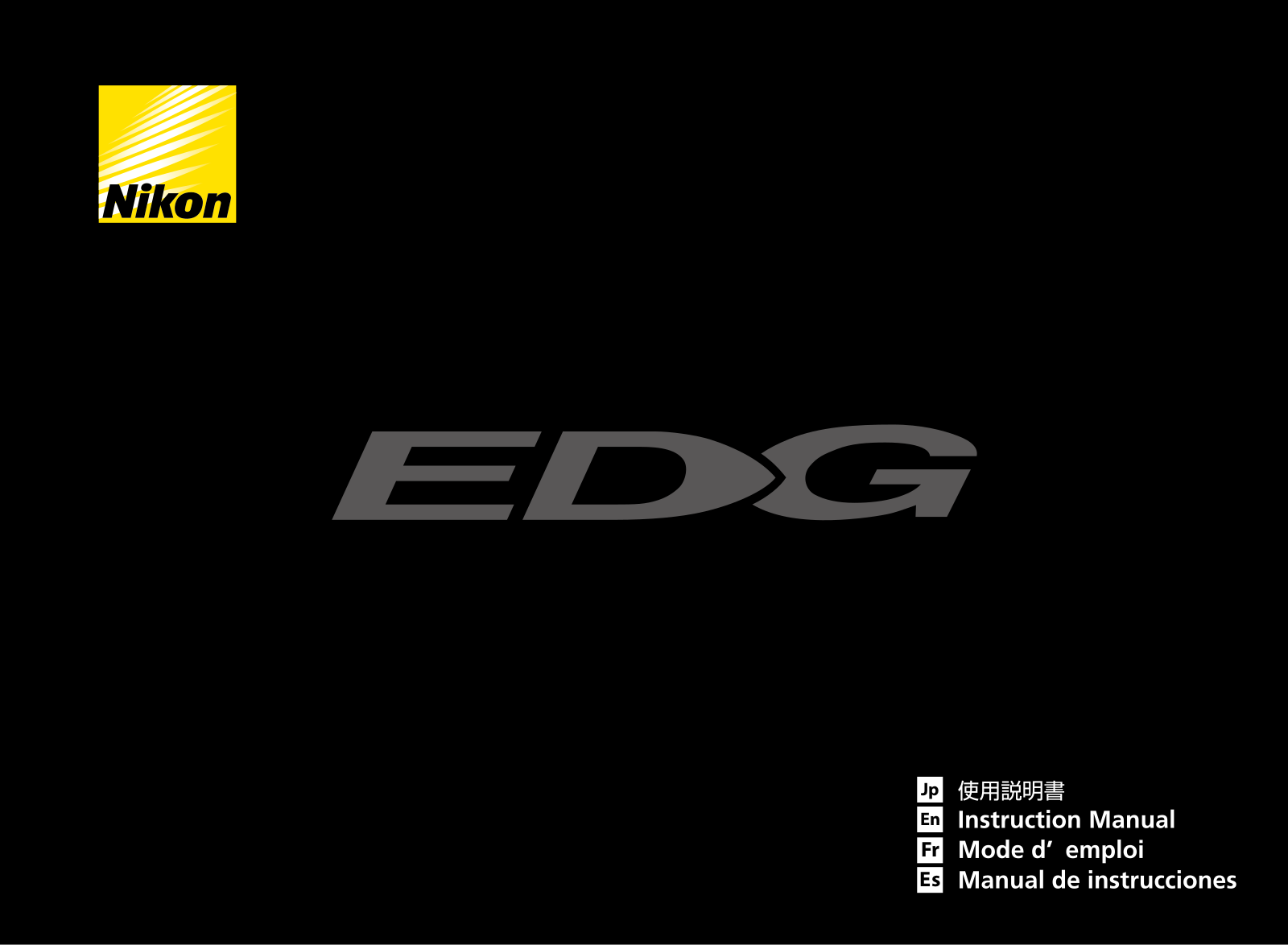 Nikon EDG User Manual