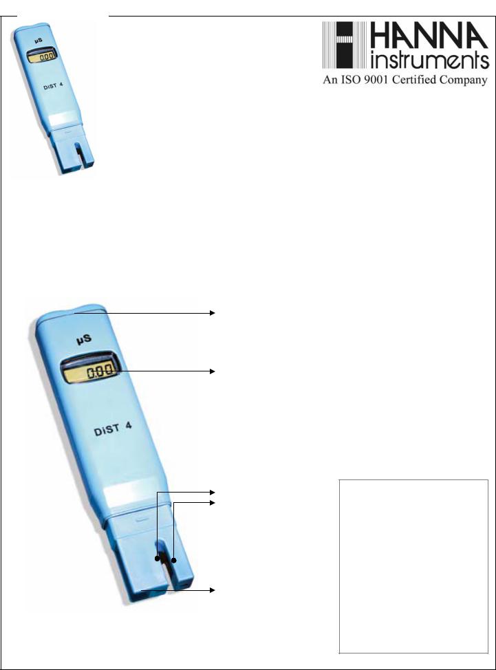 Hanna Instruments HI98304 User guide