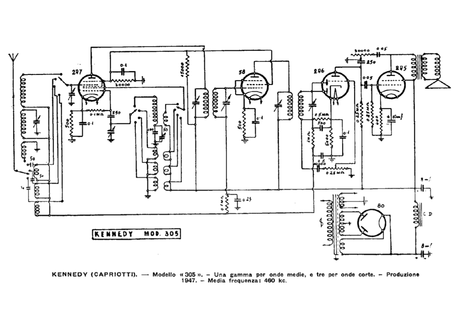 Kennedy 305 schematic