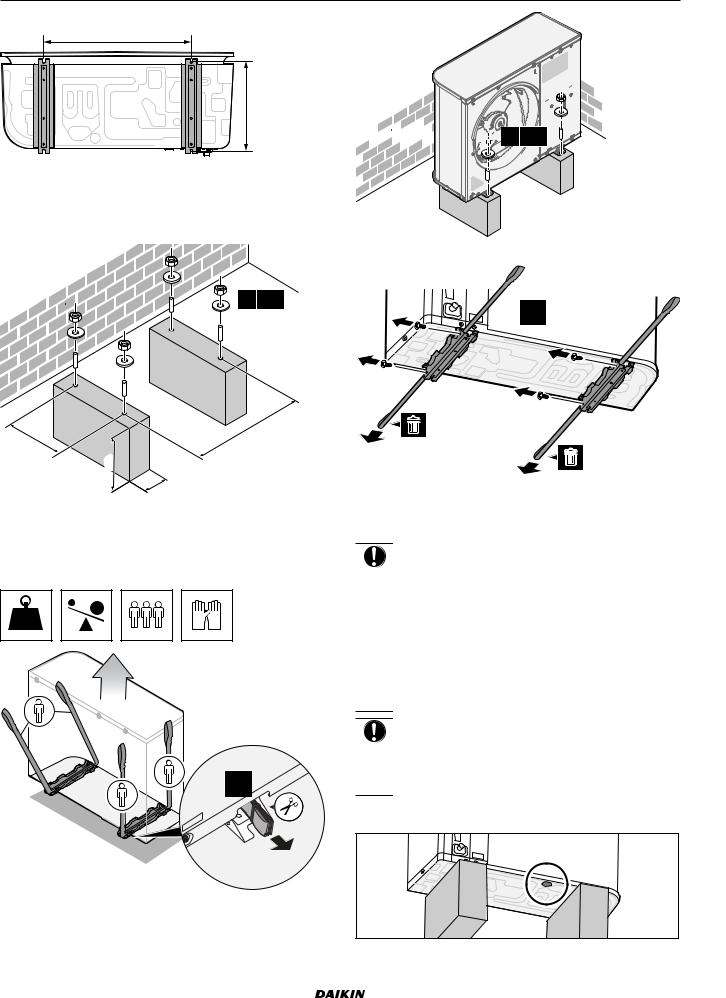 Daikin EPRA14DAV3, EPRA16DAV3, EPRA18DAV3, EPRA14DAW1, EPRA16DAW1 Installation manuals